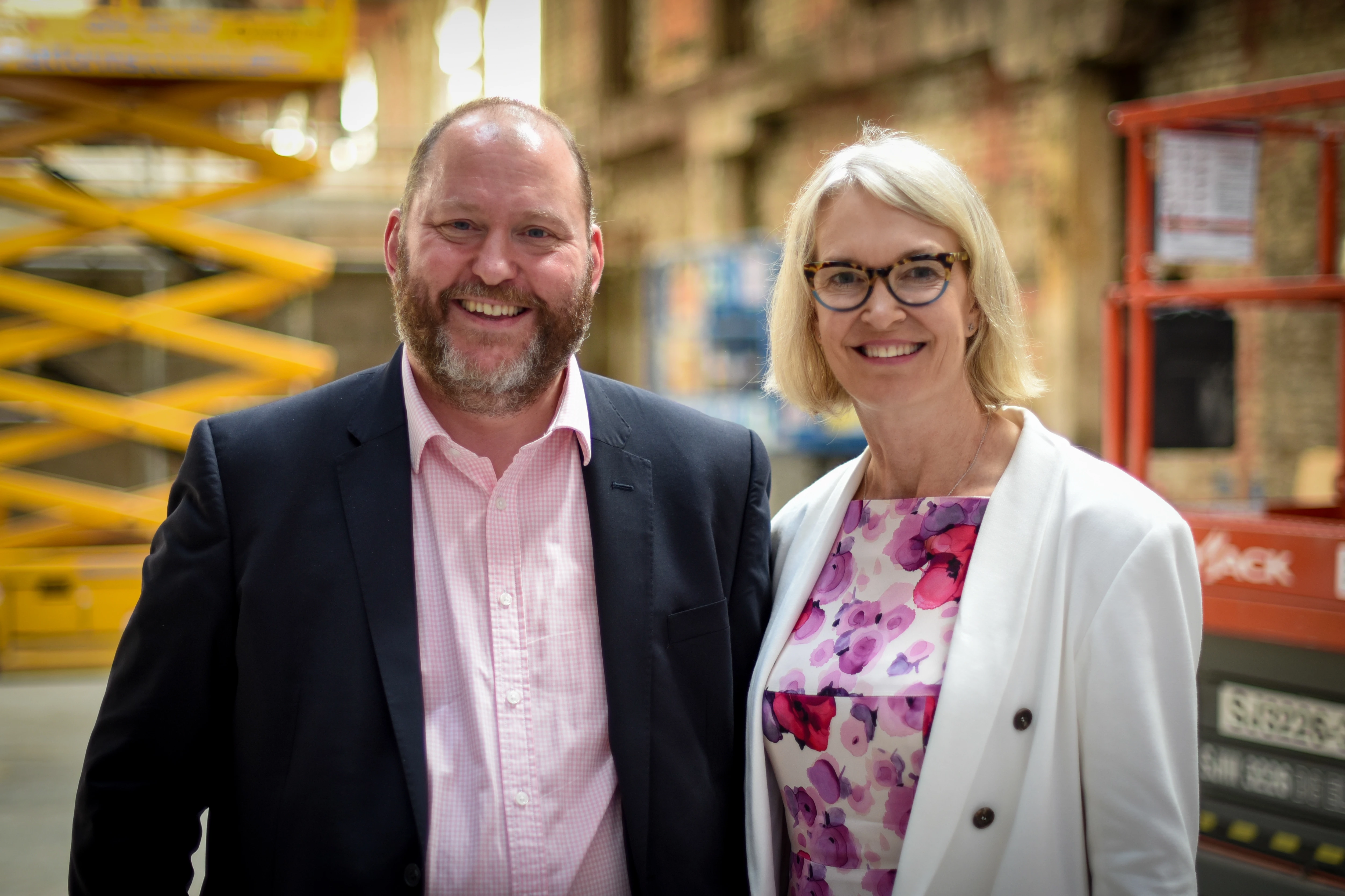 Accenture MD Mark Larsen with Digital Minister Margot James