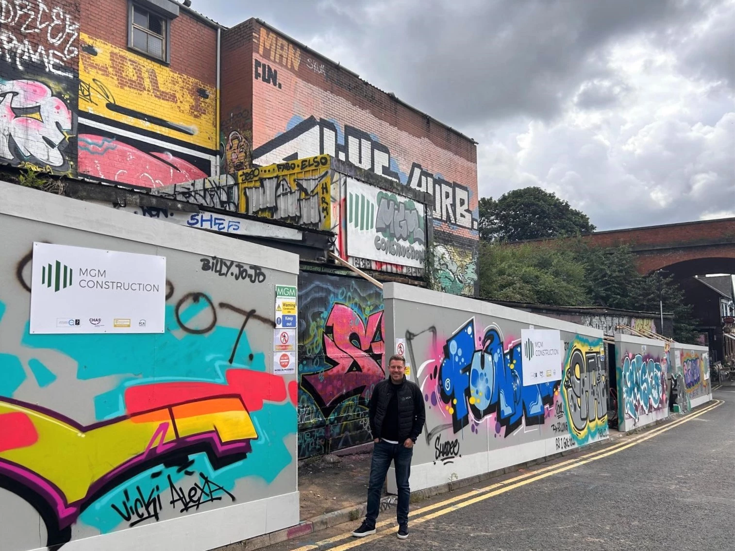 Director of MGM Construction Ryan Gardiner outside the Ouseburn’s Stables Buildings site