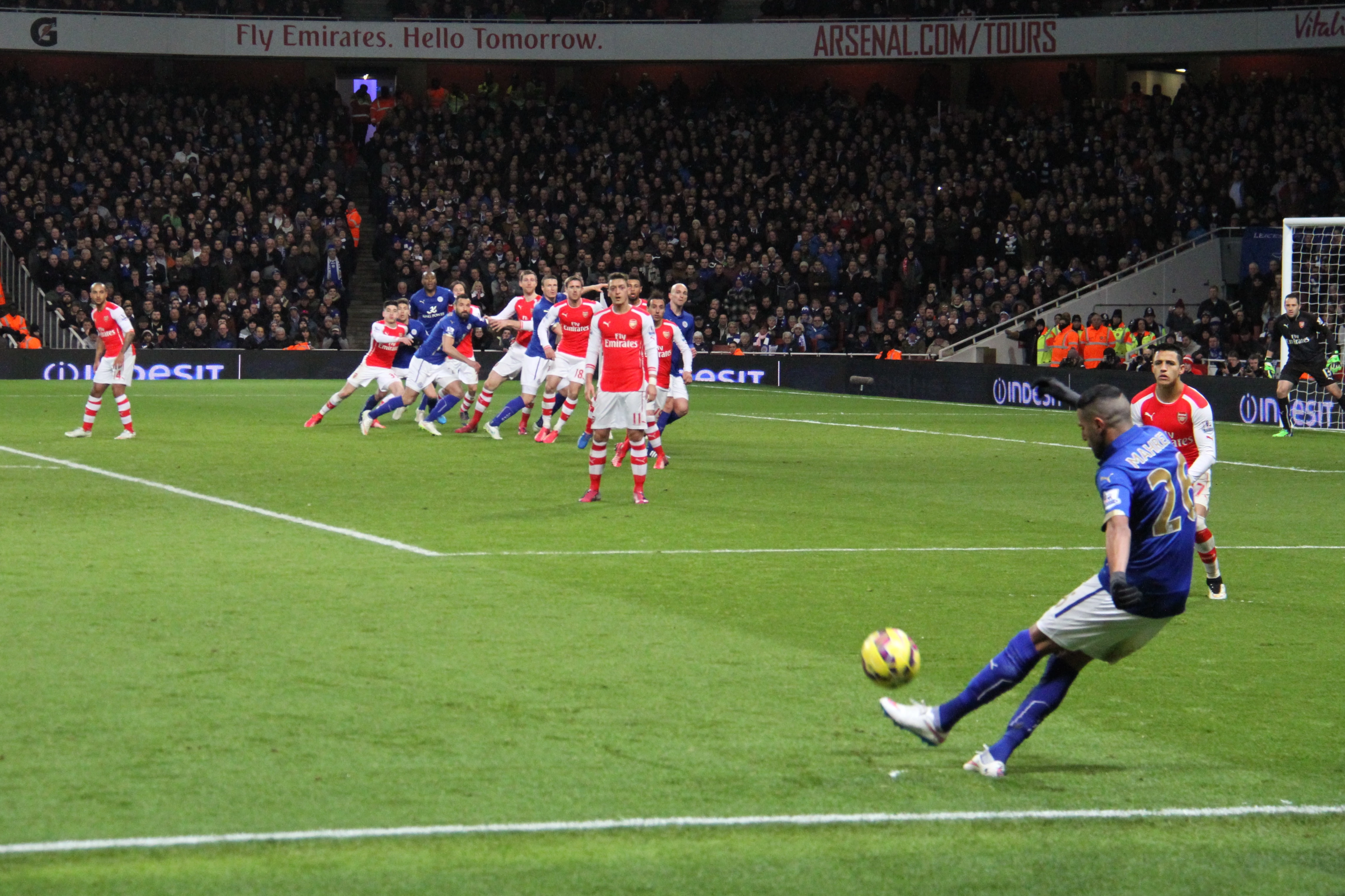 Mahrez free kick 1