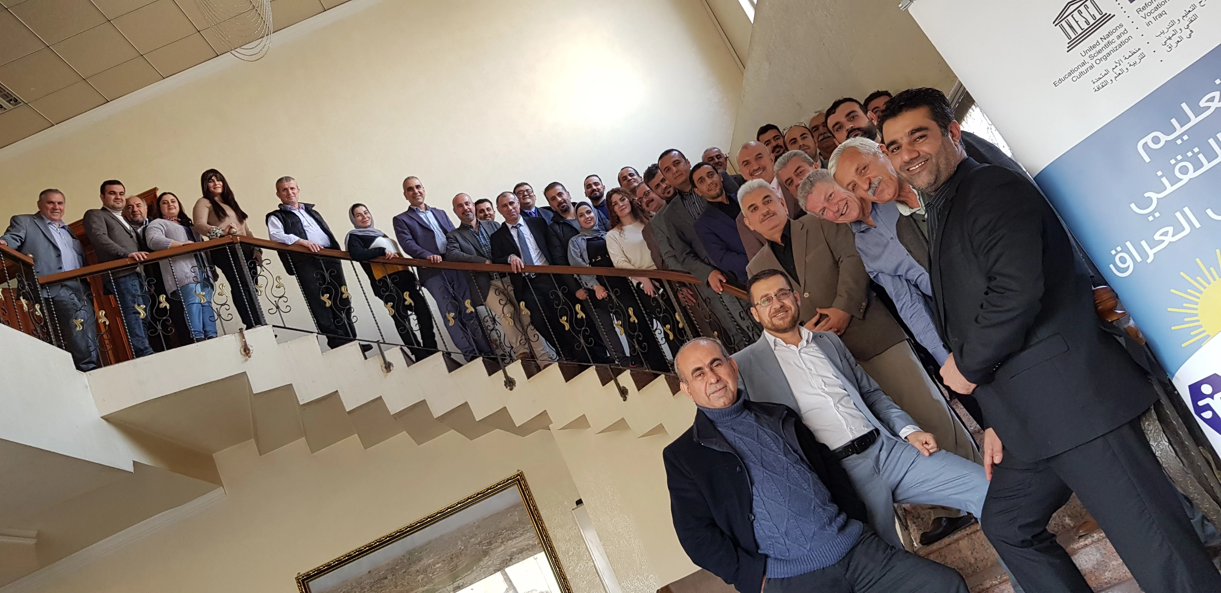 Paul Jorgensen (front row centre in light blue shirt) with the attendees of the workshop.