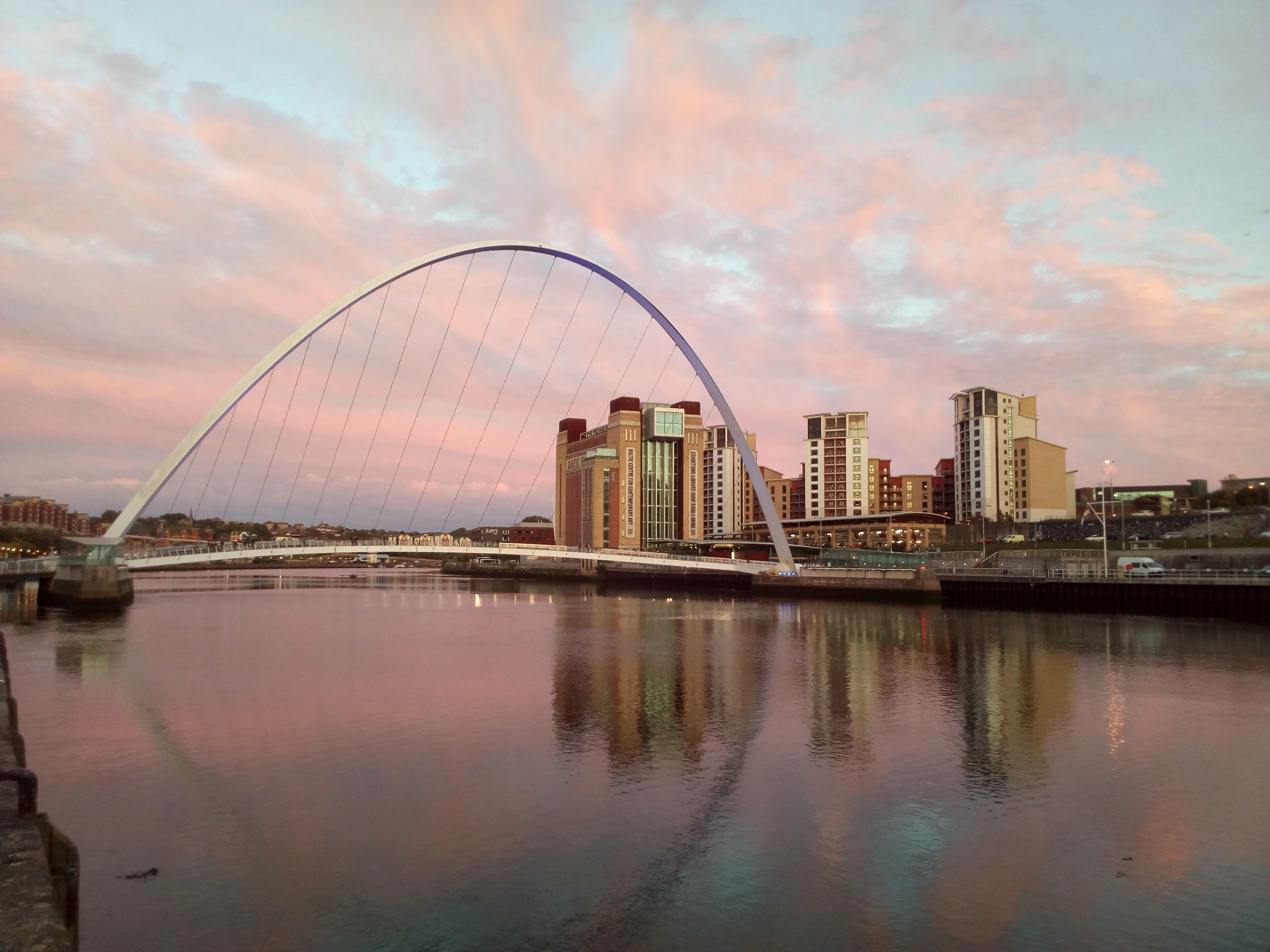 Equinox pink Tyne sunset