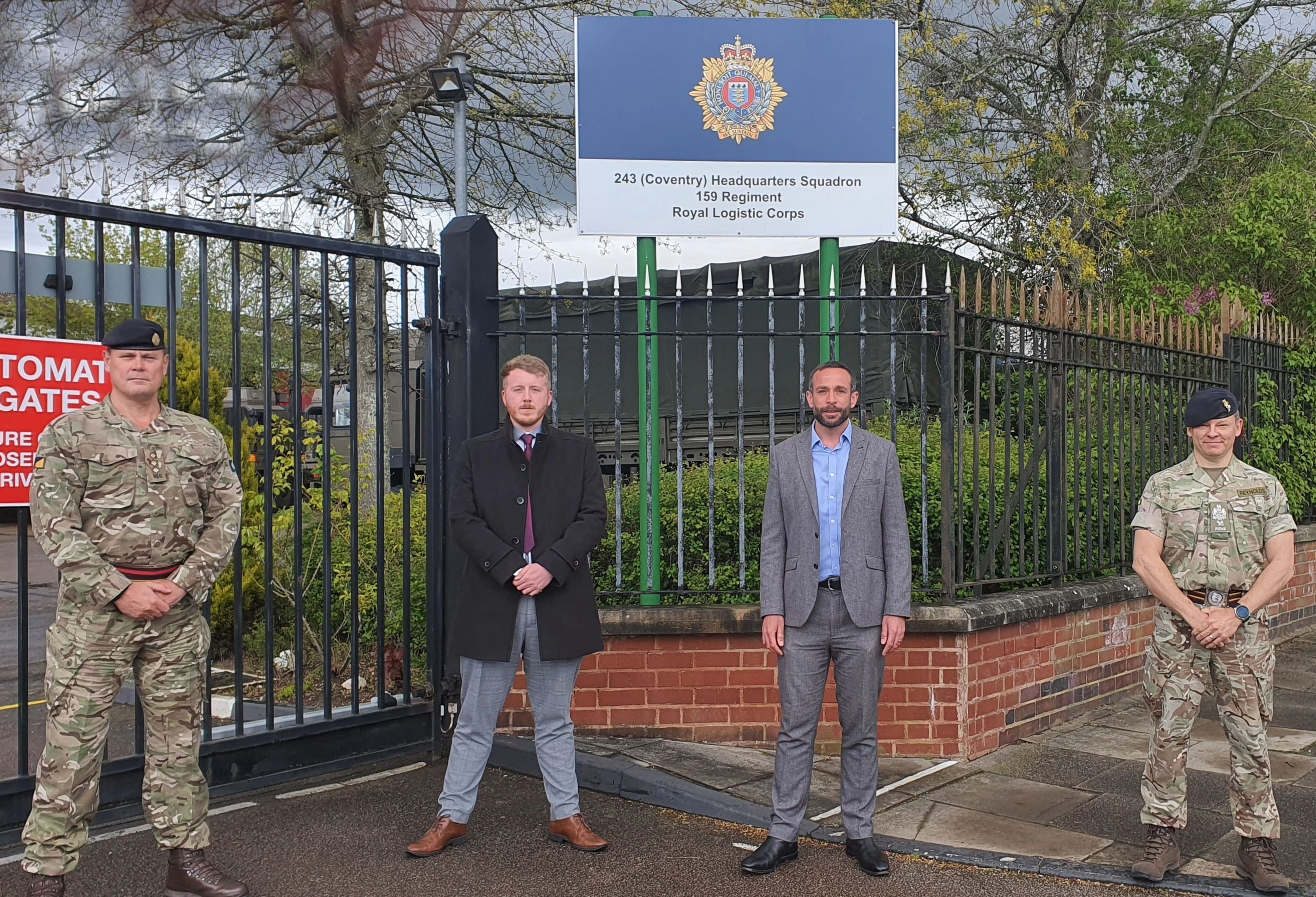 James Simpson and Andrew Fletcher at 159 Regiment RLC