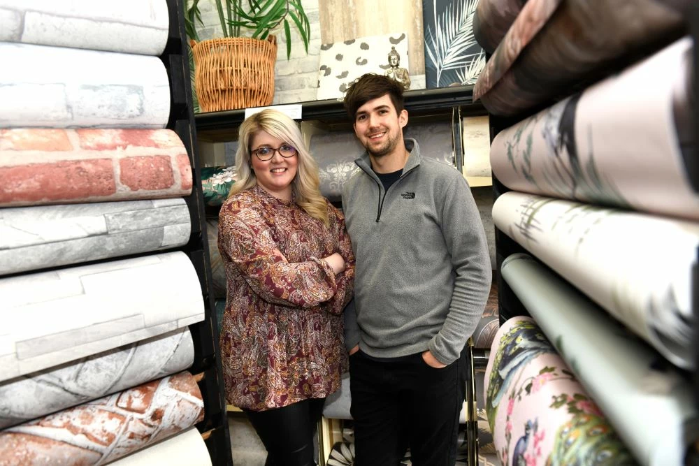 Helen Johnson and Matt Goddard at DCO headquarters in County Durham