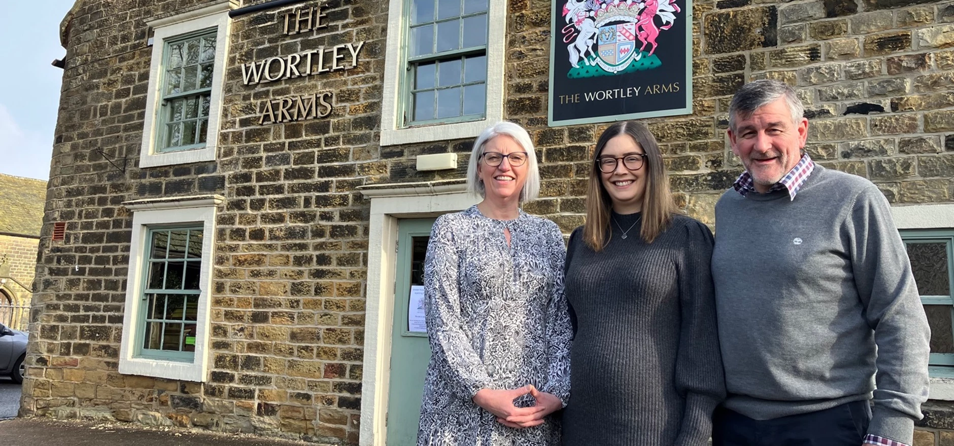 (left to right) Wendy McGilveray, Wake Smith's Laura Saul and Alan McGilveray.