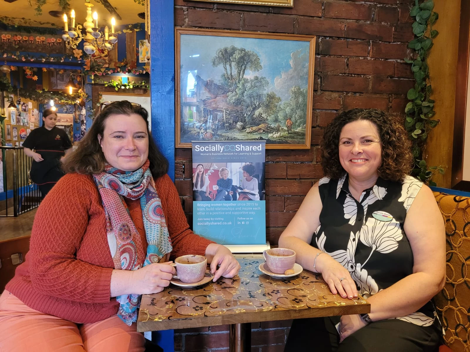 Abbi Hoxleigh and Karen Heap at a Socially Shared Meeting