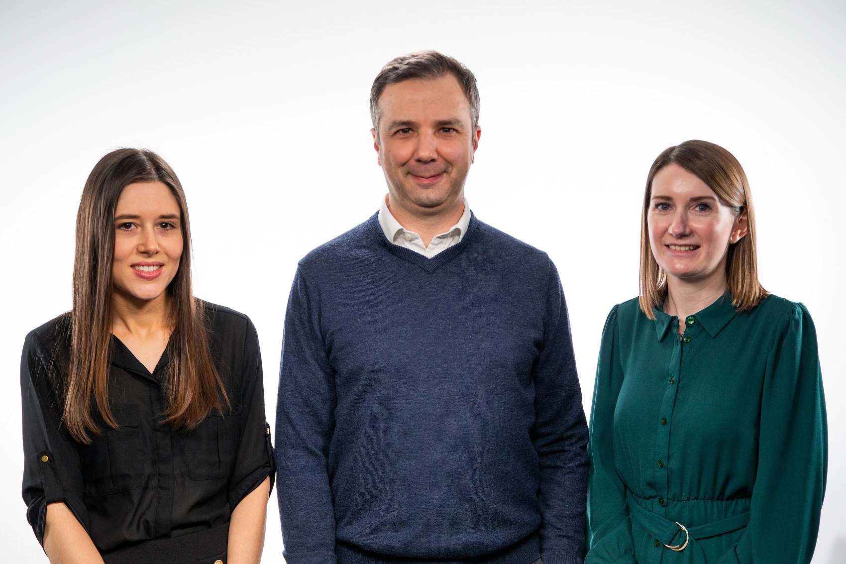 Rachel Adams, left, has joined Chris Leggett and Clare Knowles at Osborn Communications