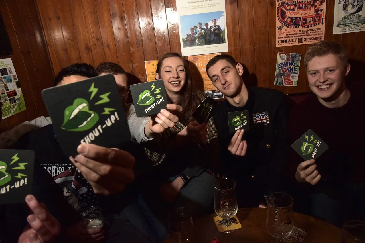 Supporters of Shout Up at the Cumberland Arms, Ouseburn