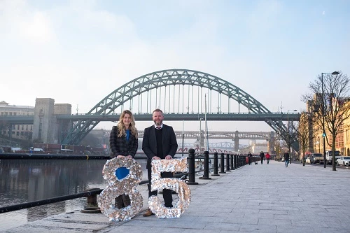 Police and crime commissioner for Northumbria Kim McGuinness and CEO of NE Youth Jon Niblo. 