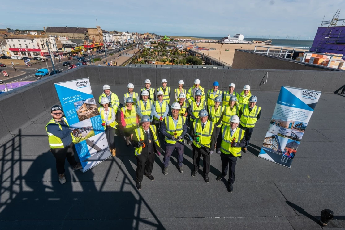 Marina centre topping out ceremony