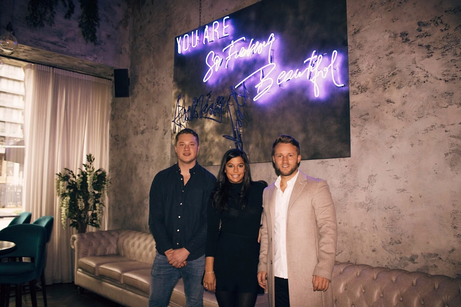 (L-R) Alex Mellor, Karina Jadhav, Anthony Logan 