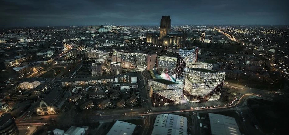 An original CGI of the New Chinatown scheme