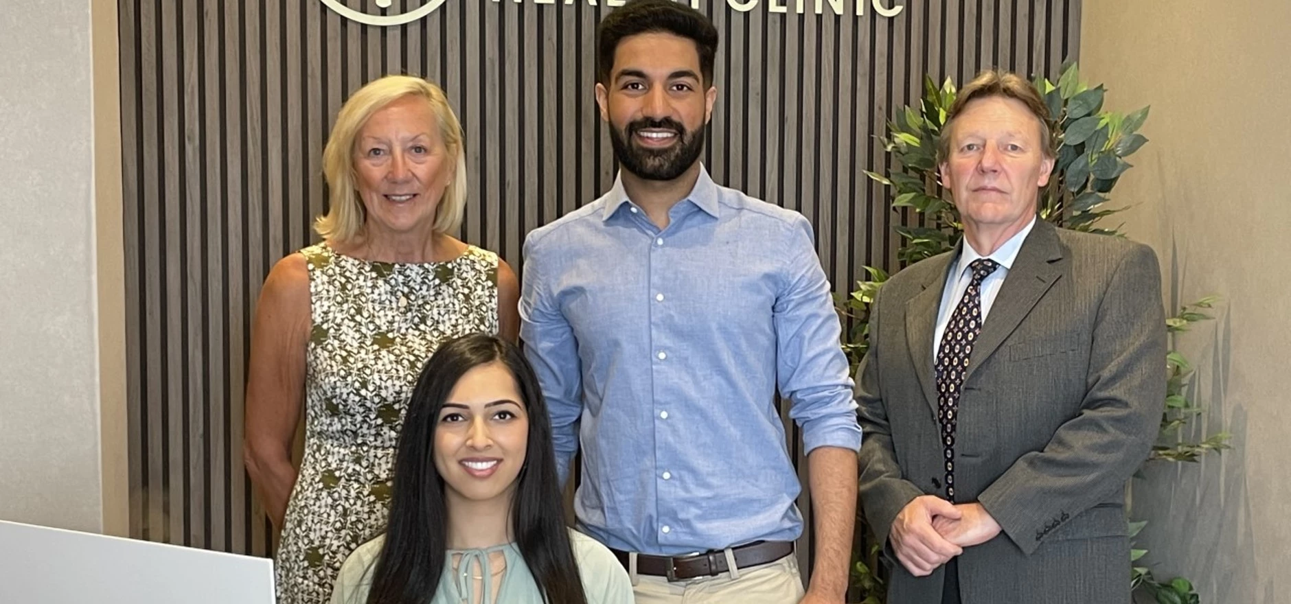 Back row L-R Walsall Business Support Gill Durkin, Integr8 owner Josh Sanghera, Walsall Business Support Adam Howell and Integr8 Health colleague Rekha Masson (Front)