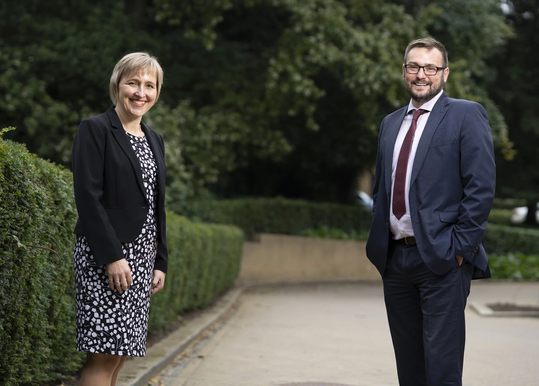 Sarah Slaven and Cllr Marshall (Co Durham)