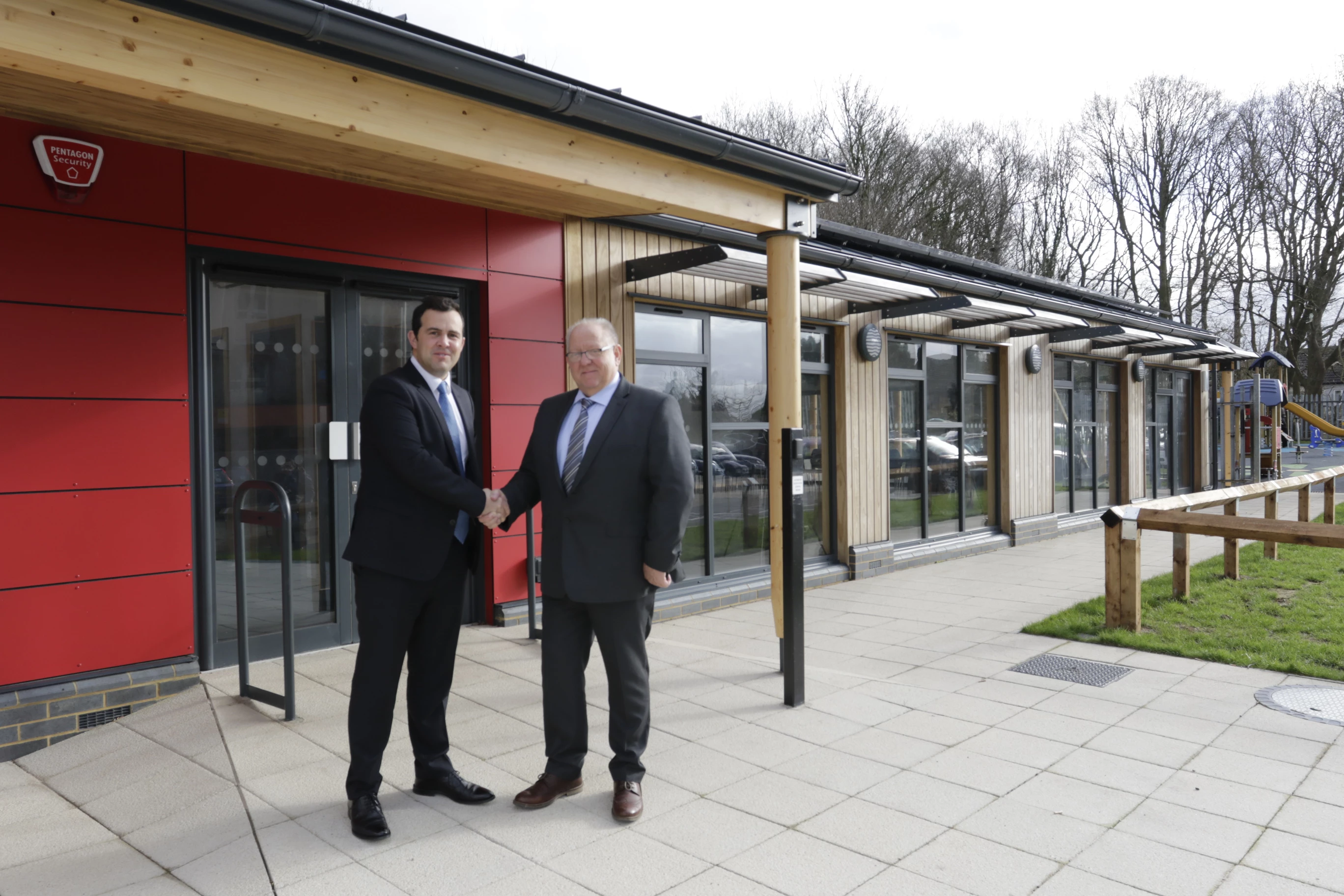 Scotts of Thrapston managing director James Scott and Kevin Howard (Capital Projects Surveyor – LB of Havering)