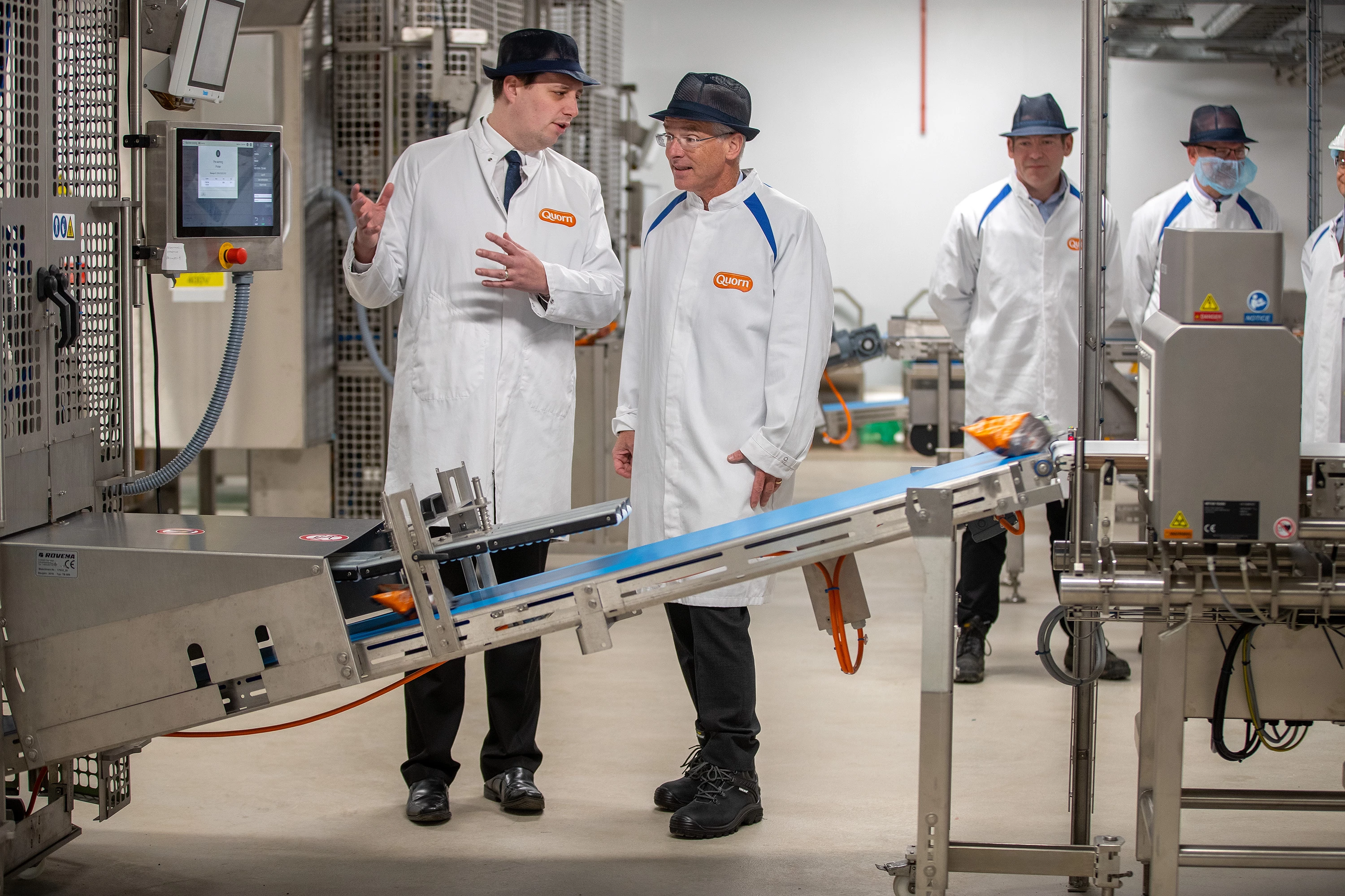 Quorn Foods boss Kevin Brennan (right) with Tees Valley Mayor Ben Houchen