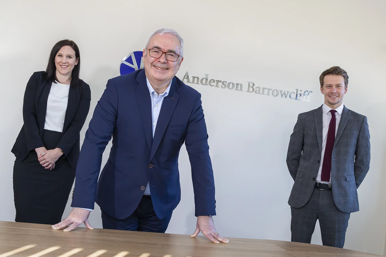 Anderson Barrowcliff Managing Partner Jerome Bury with Associates Hayley McLean and Luke Hopkins