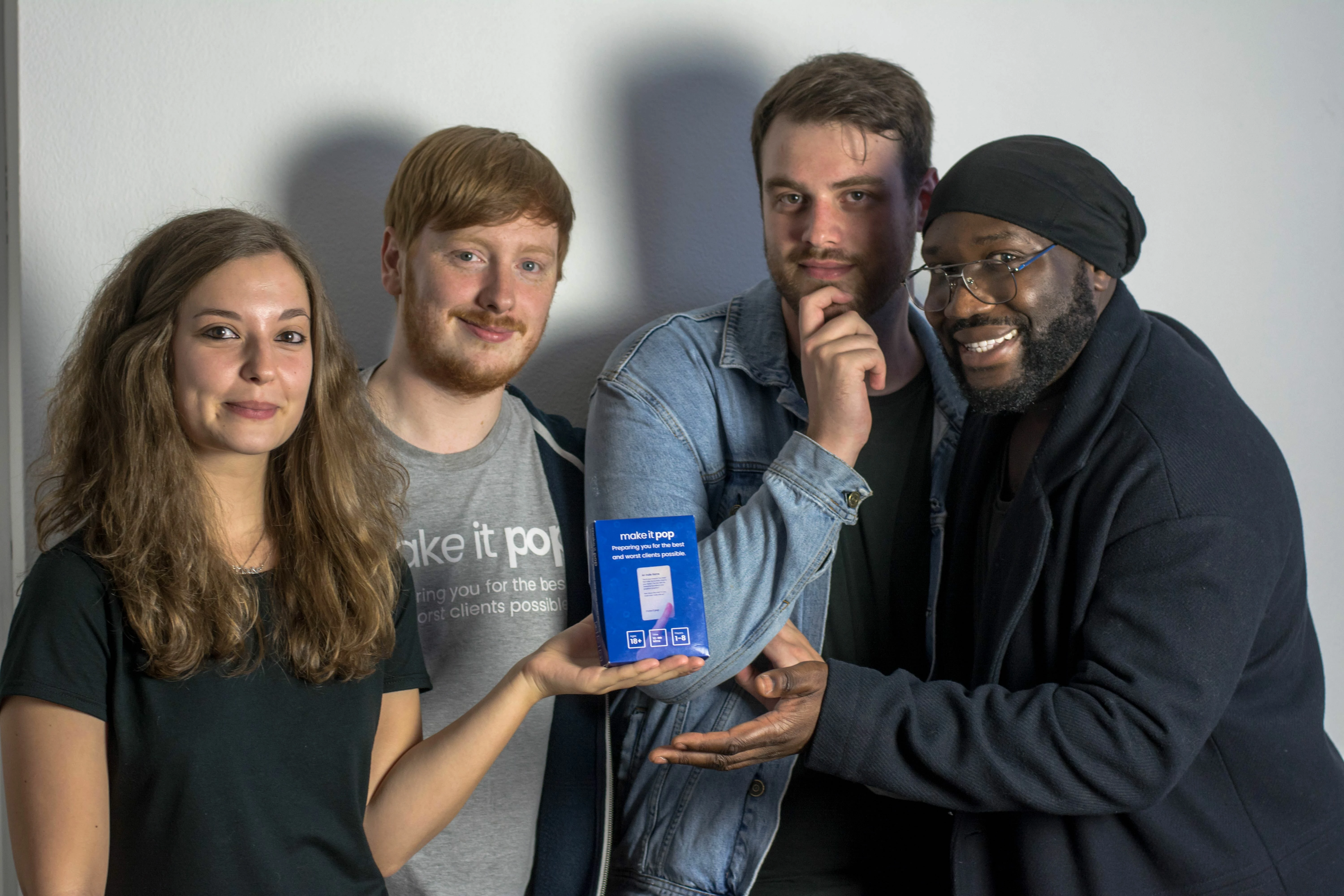 L-R: Rebecca, Matt, Scott and Ade are the team behind Make It Pop