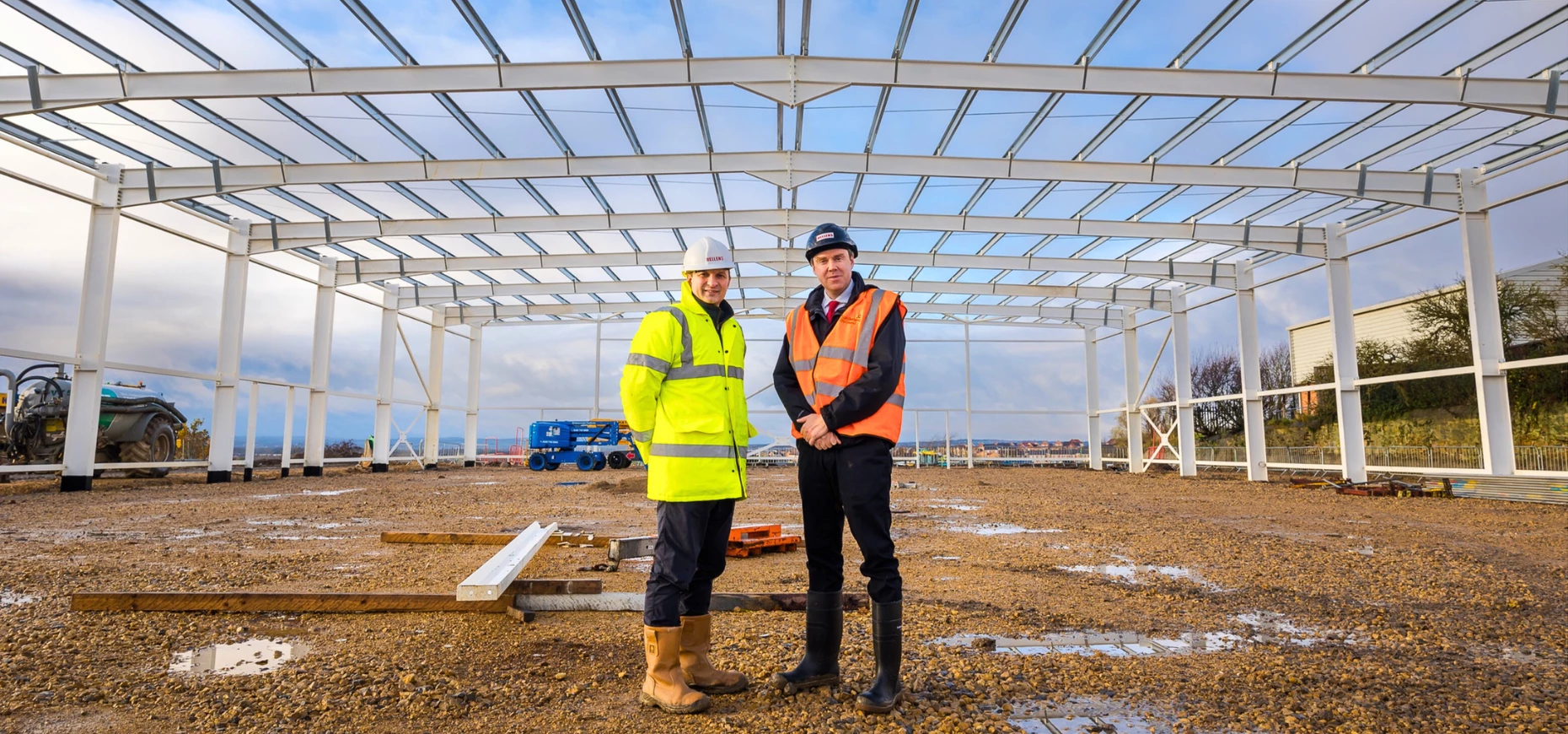 Gavin Cordwell-Smith, chief executive at Hellens Group and Cllr Kevin Johnston, dynamic city cabinet member at Sunderland City Council.