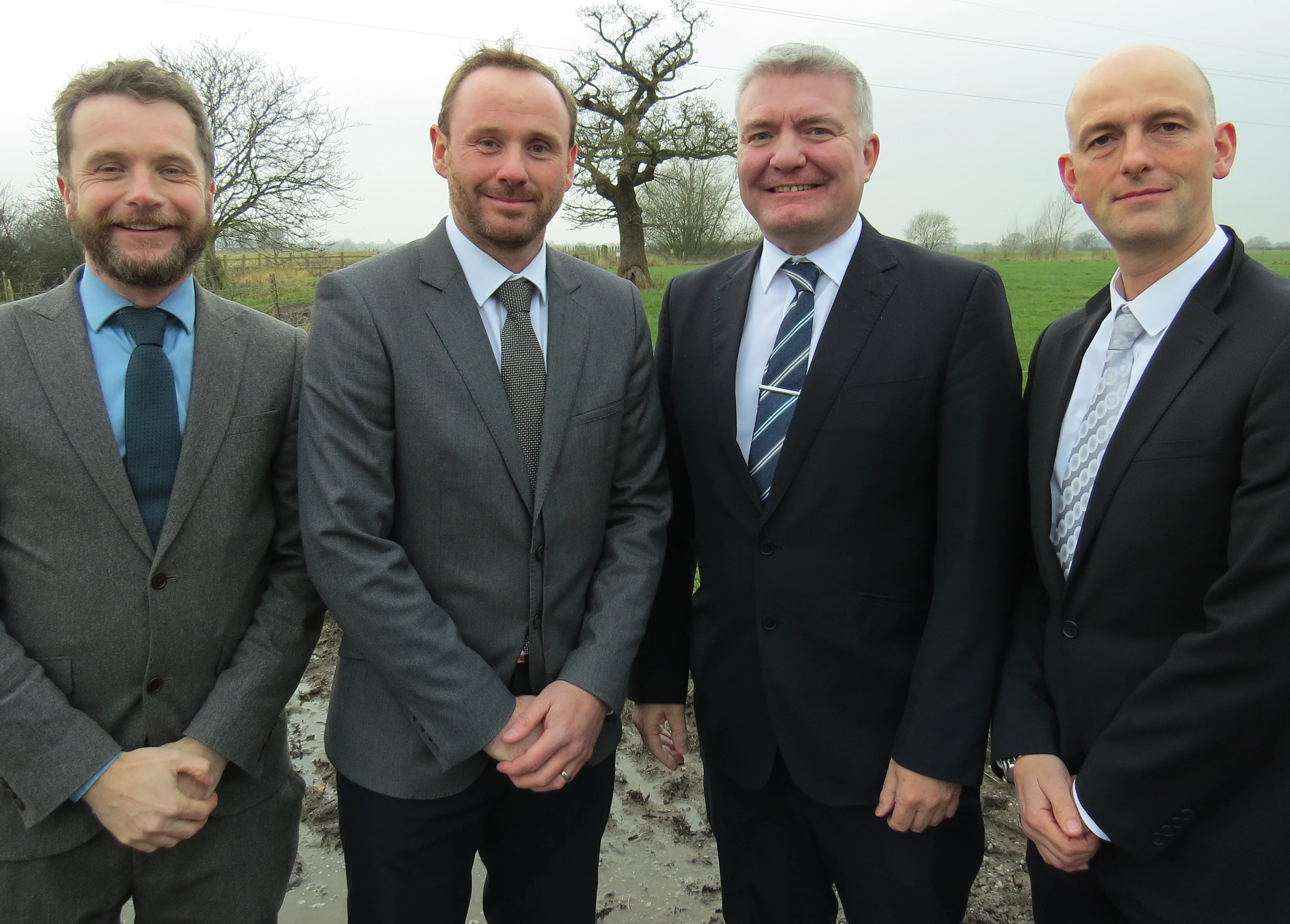 L-R: Ralph Kemp (Cheshire East), James Landau (Biowise), Don Stockton (Cheshire East) and Bob Wilkes (Biowise)