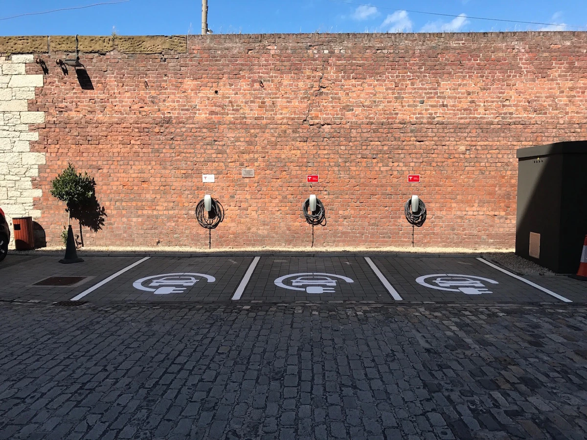 The Titanic Hotel's charging points.