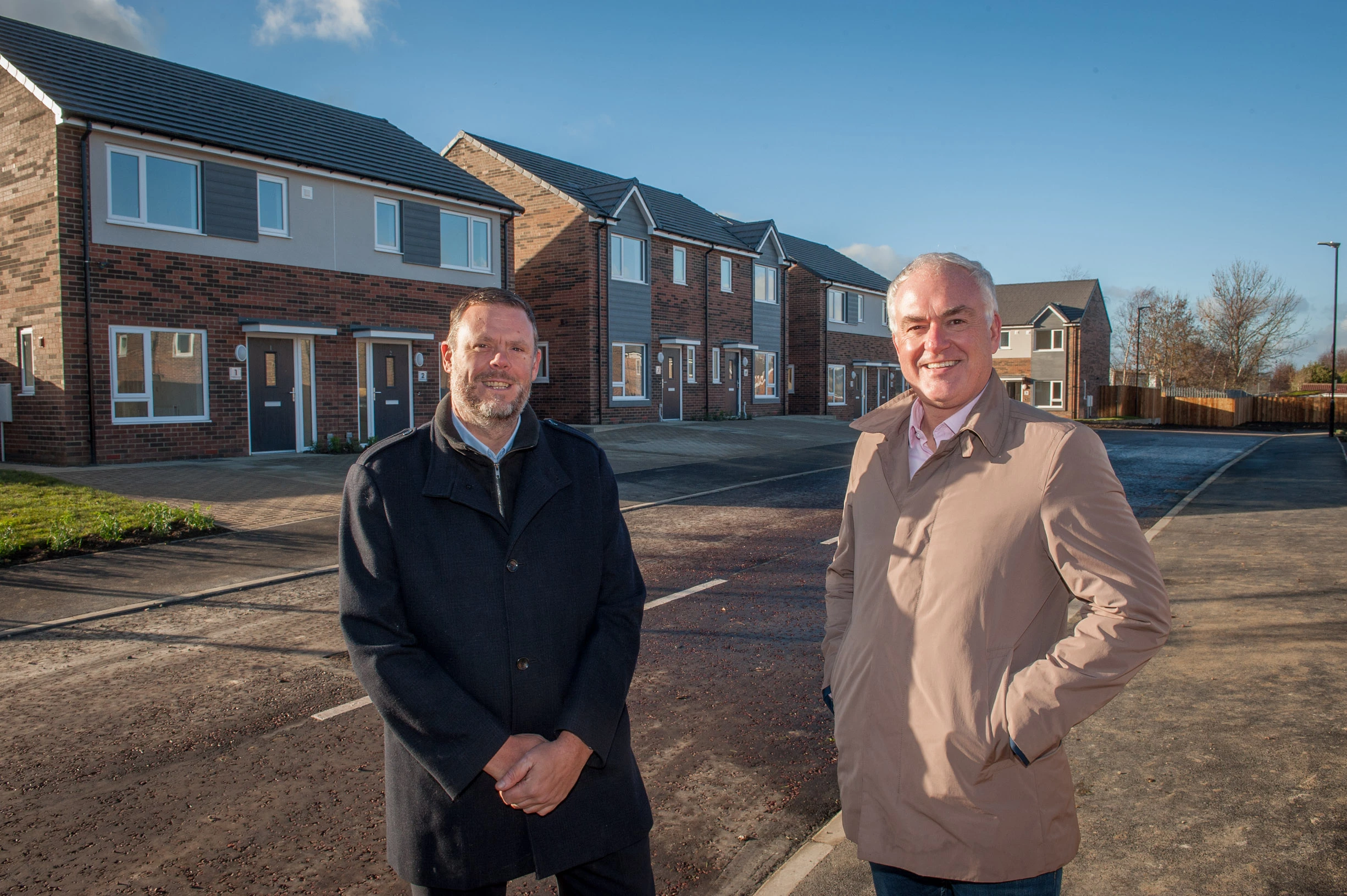 From left Peter Galbraith and Stephen McCoy at the Fencehouses scheme