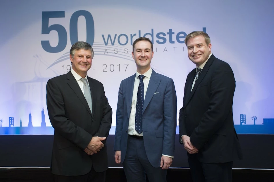 (L to R) worldsteel Director-General, Edwin Basson, Chris McDonald and worldsteel Director of Environment, Andrew Purvis