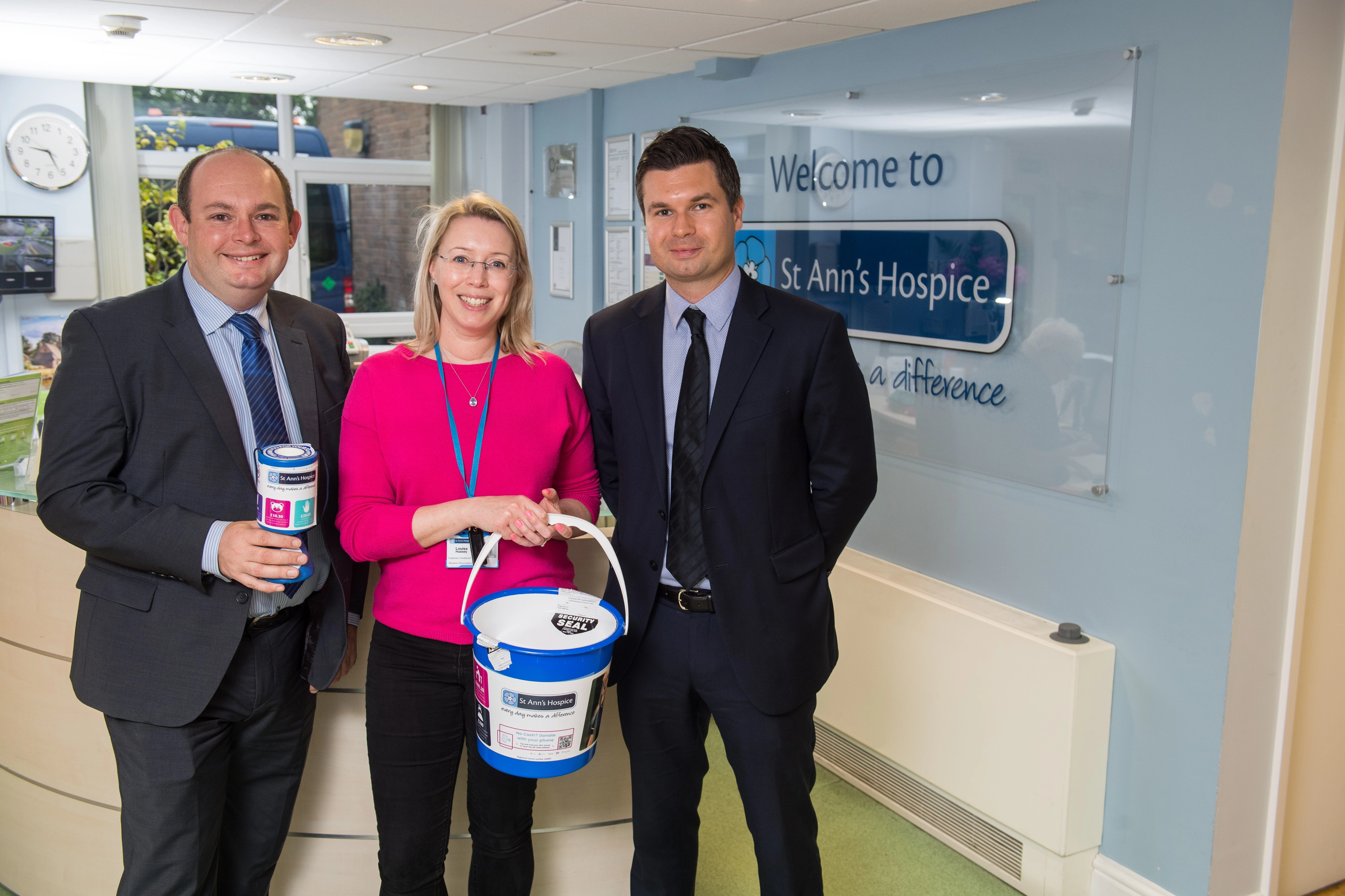 Left to right: Jon Mason, Louisa Hussey and Mark Iveson