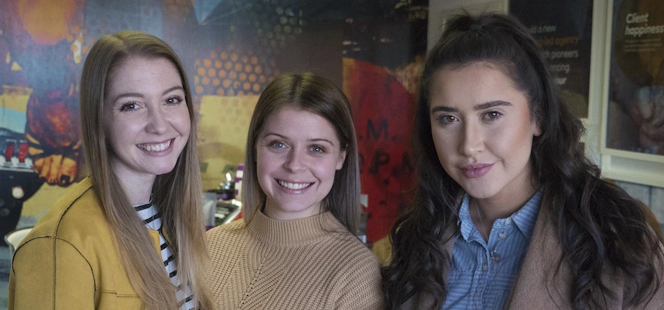 L-R: Melissa McPhillips, Katie Jackson and Lexy Woolley