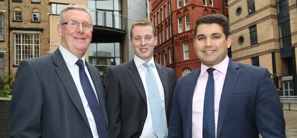 L-R: MC Vanguard's Brian McCann, James Curtis and Adam Bradbury