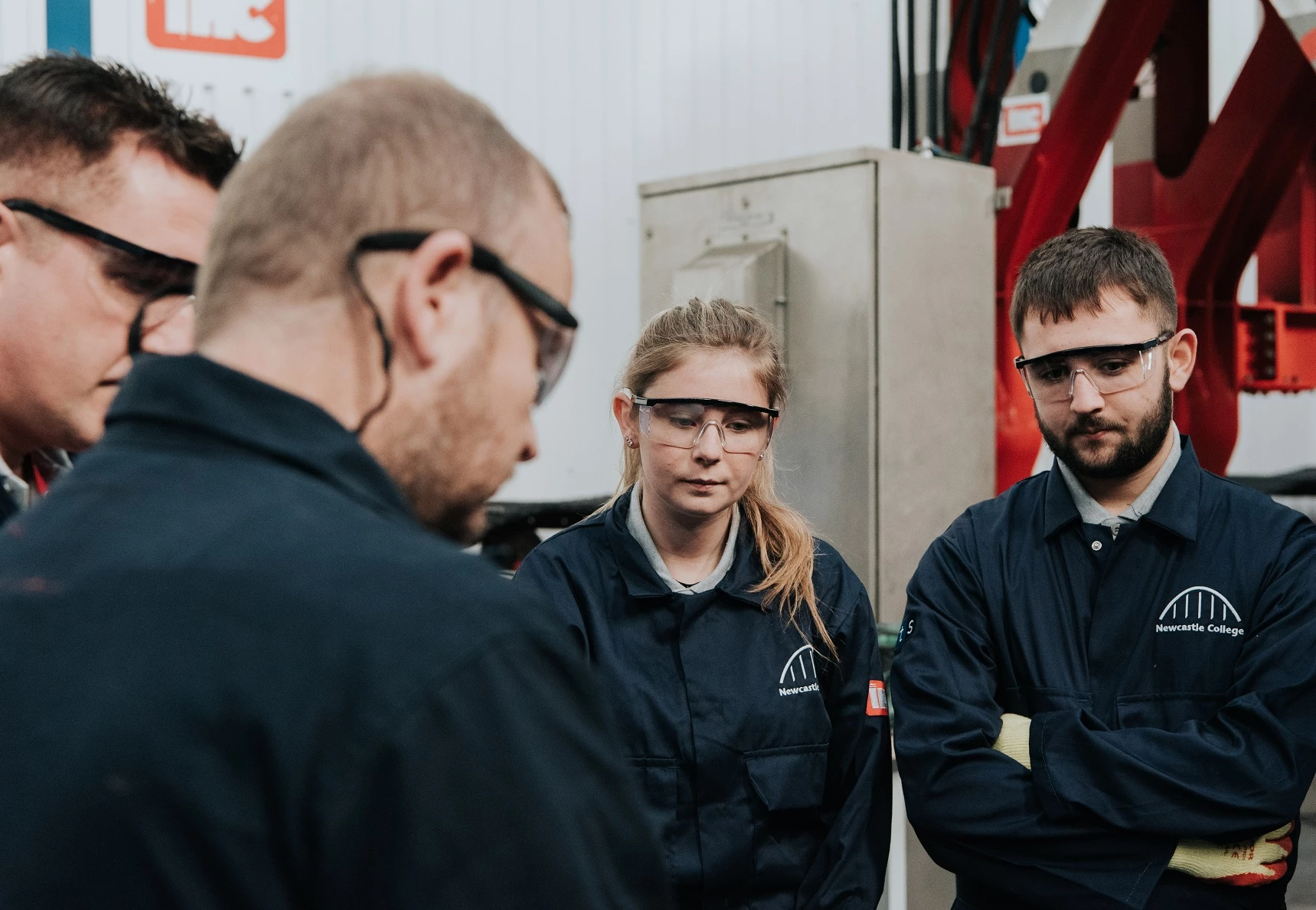 Newcastle College students study at Port of Blyth