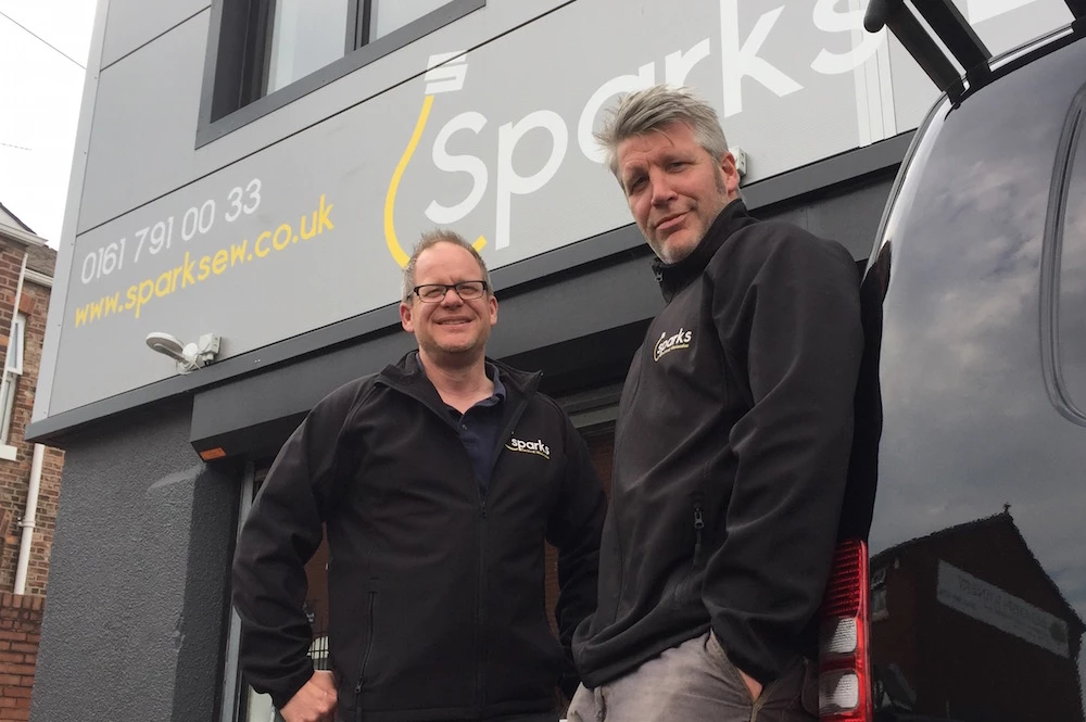 James Spark and Matt Spark, founders of Sparks Electrical Wholesales Ltd