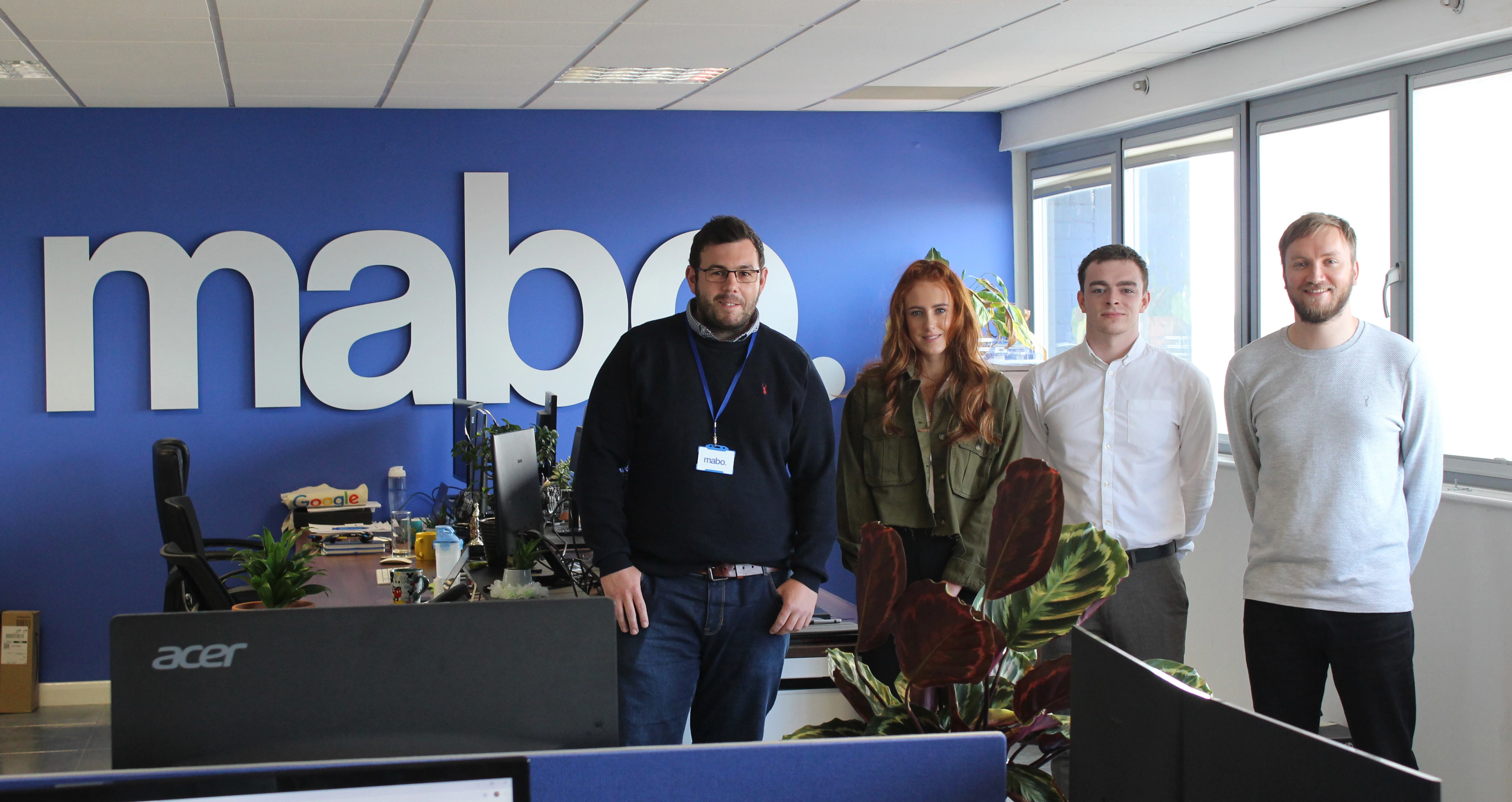 Managing Director Lee Mableson, Apprentices’ Megan Tipper and Dominic Leo and Operations Director Rob Jackson