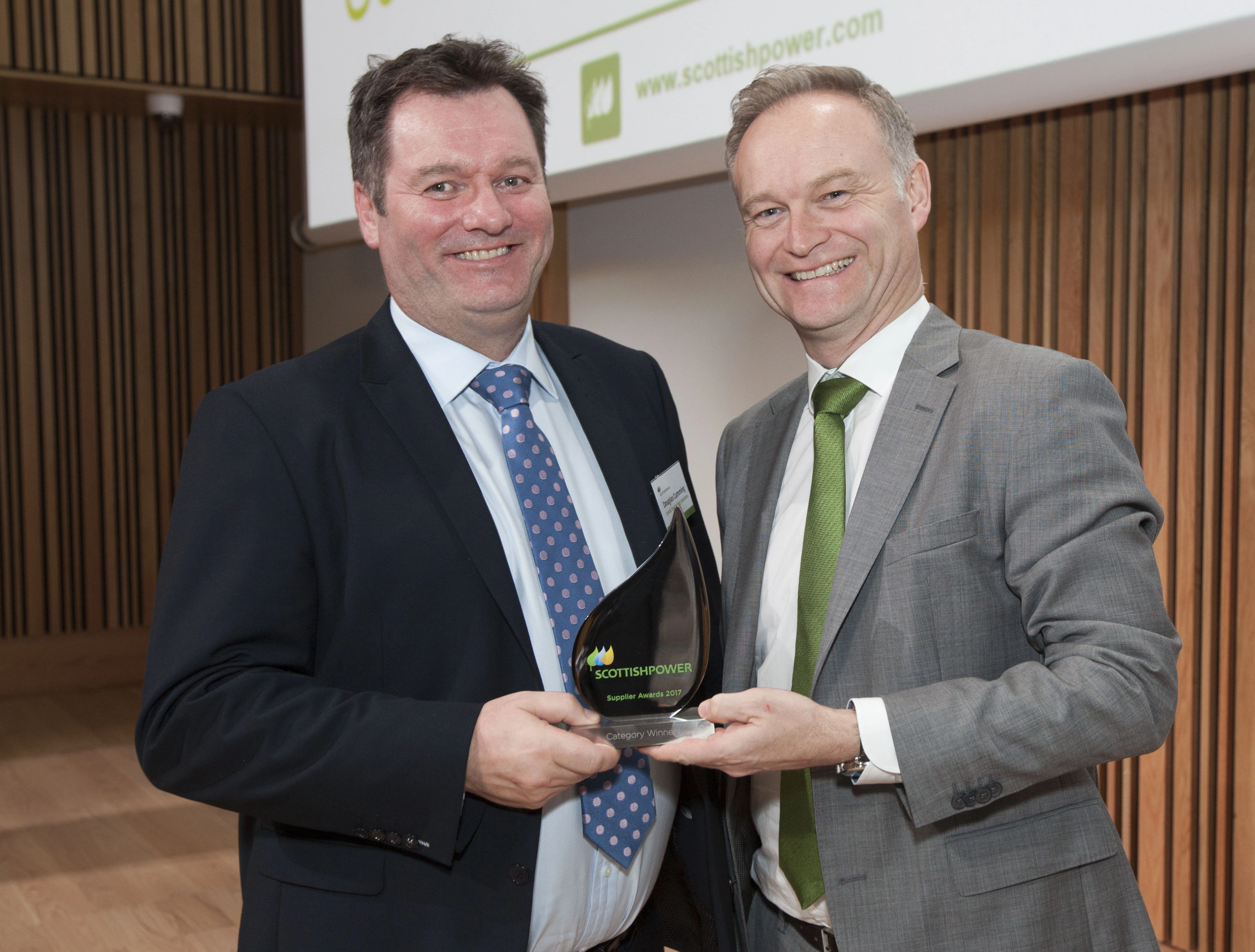 Douglas Cumming of Systal and Eric Bell of ScottishPower