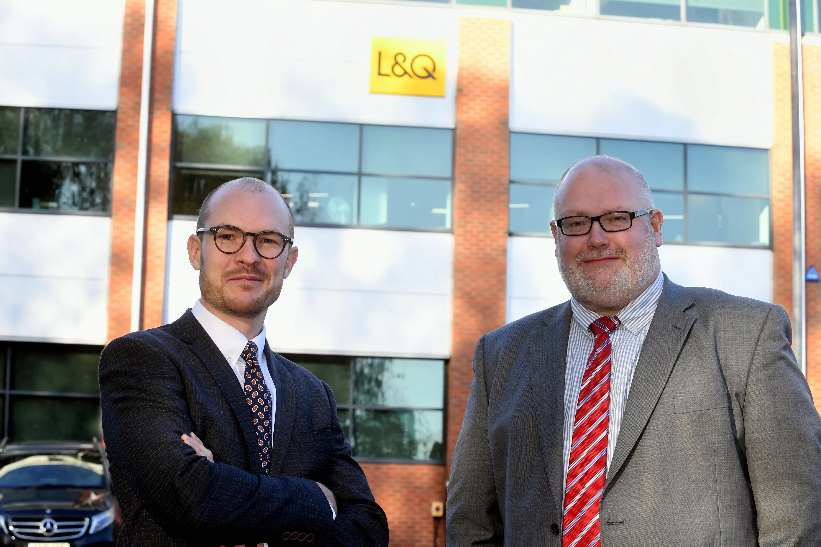 Simon Taylor (left) with Stuart Hodgkiss at L&Q Estates