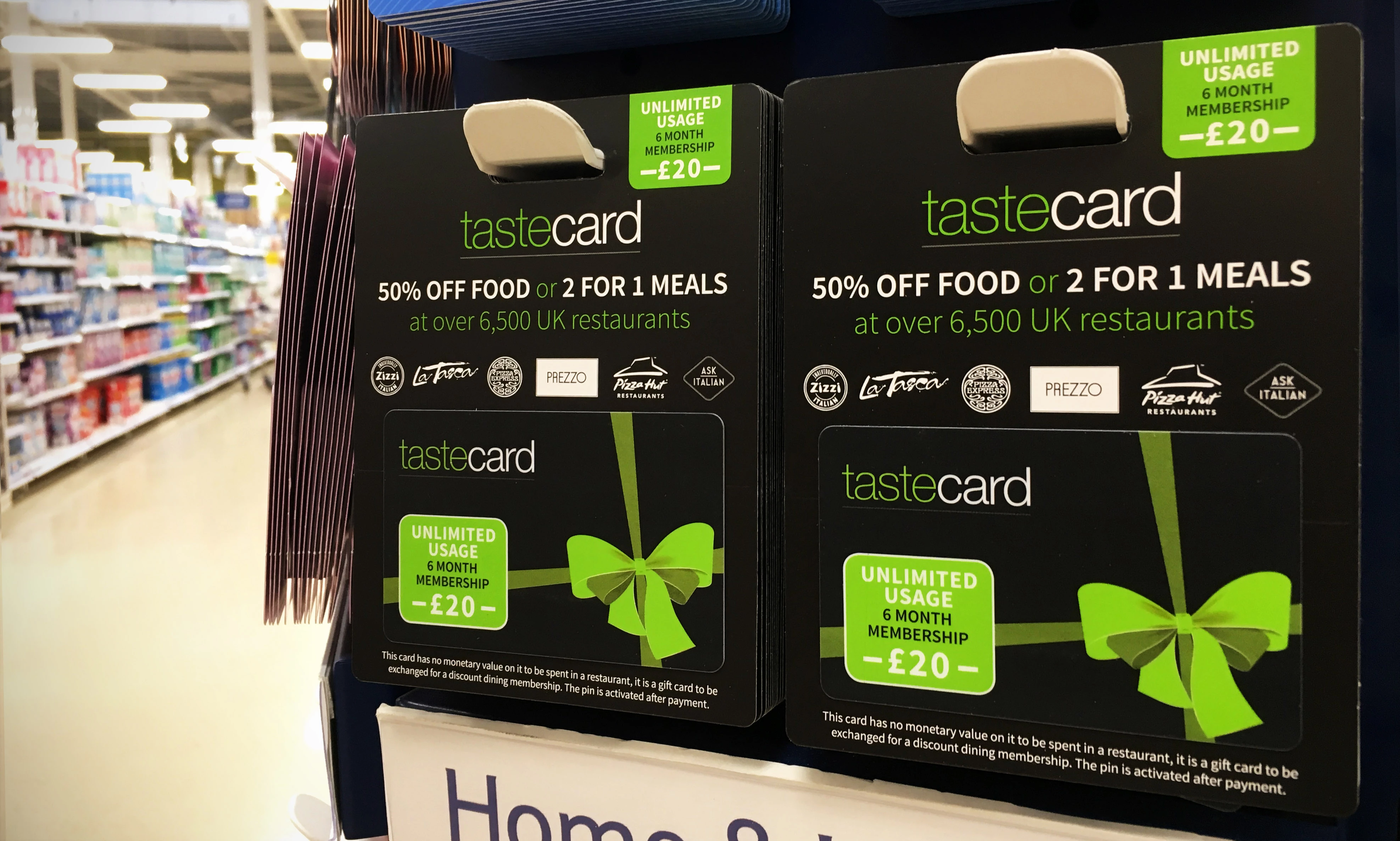 tastecard