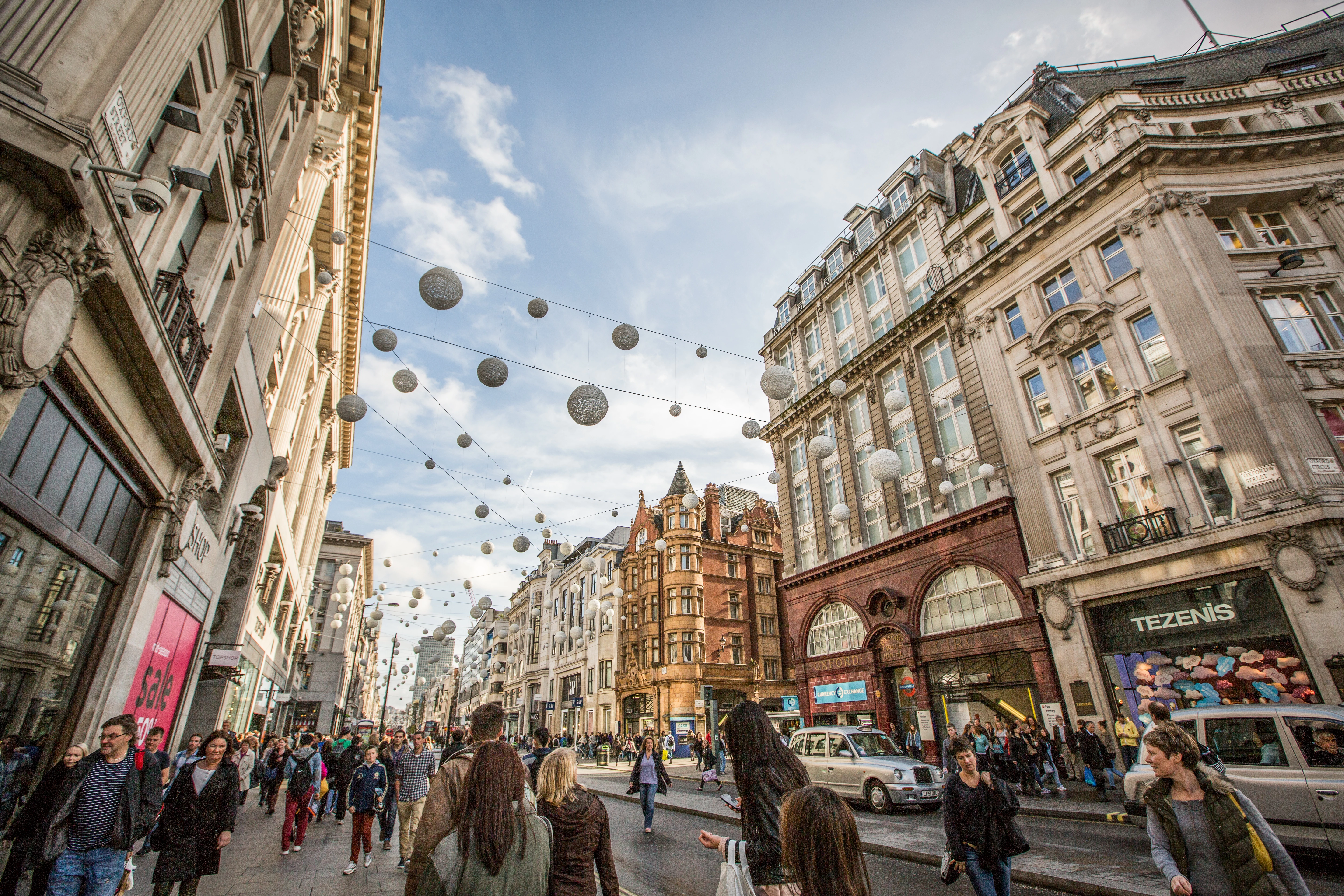 Regent Street & Oxford Street, London