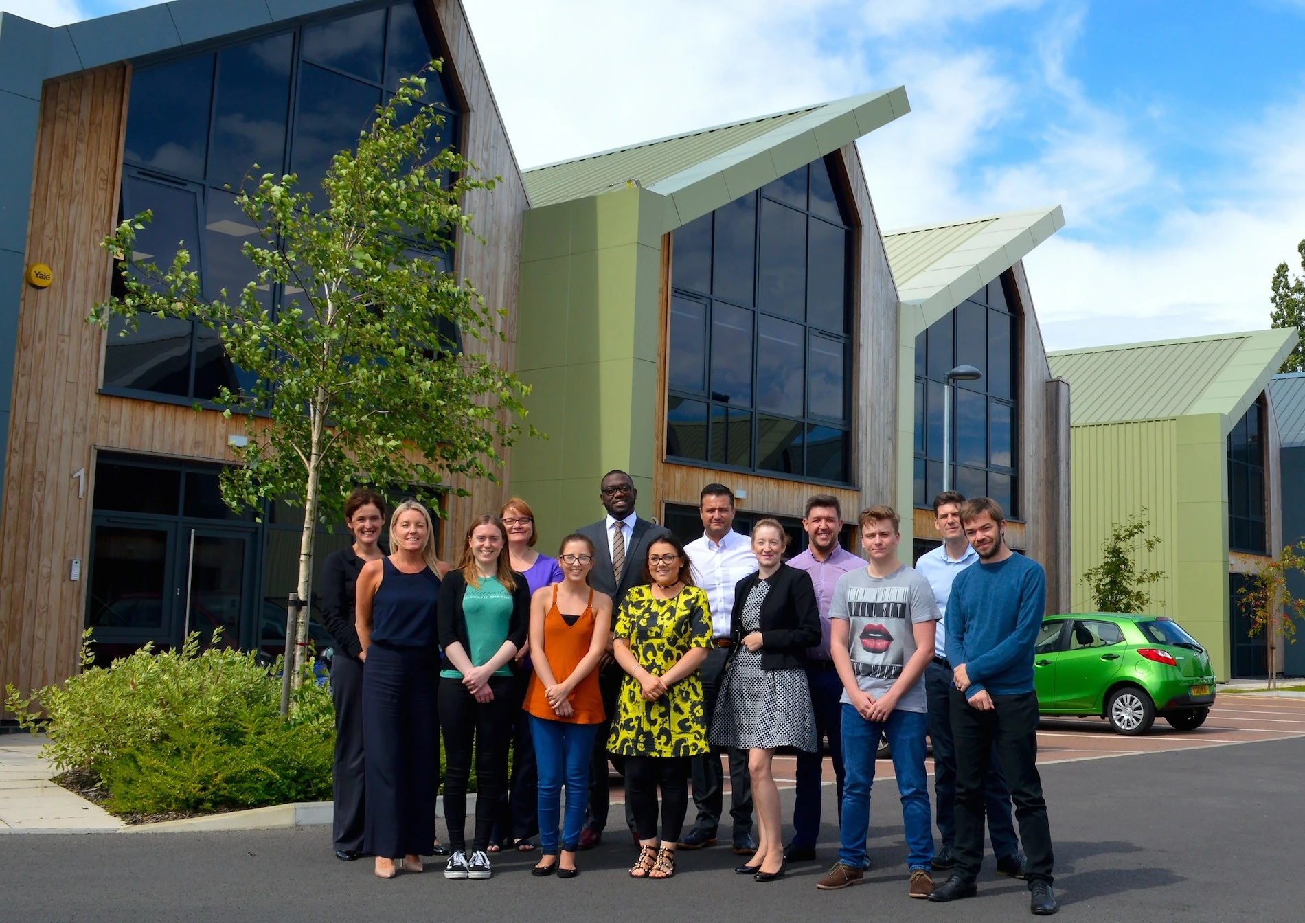 Some of the people who are building a business community at Fountain Court.