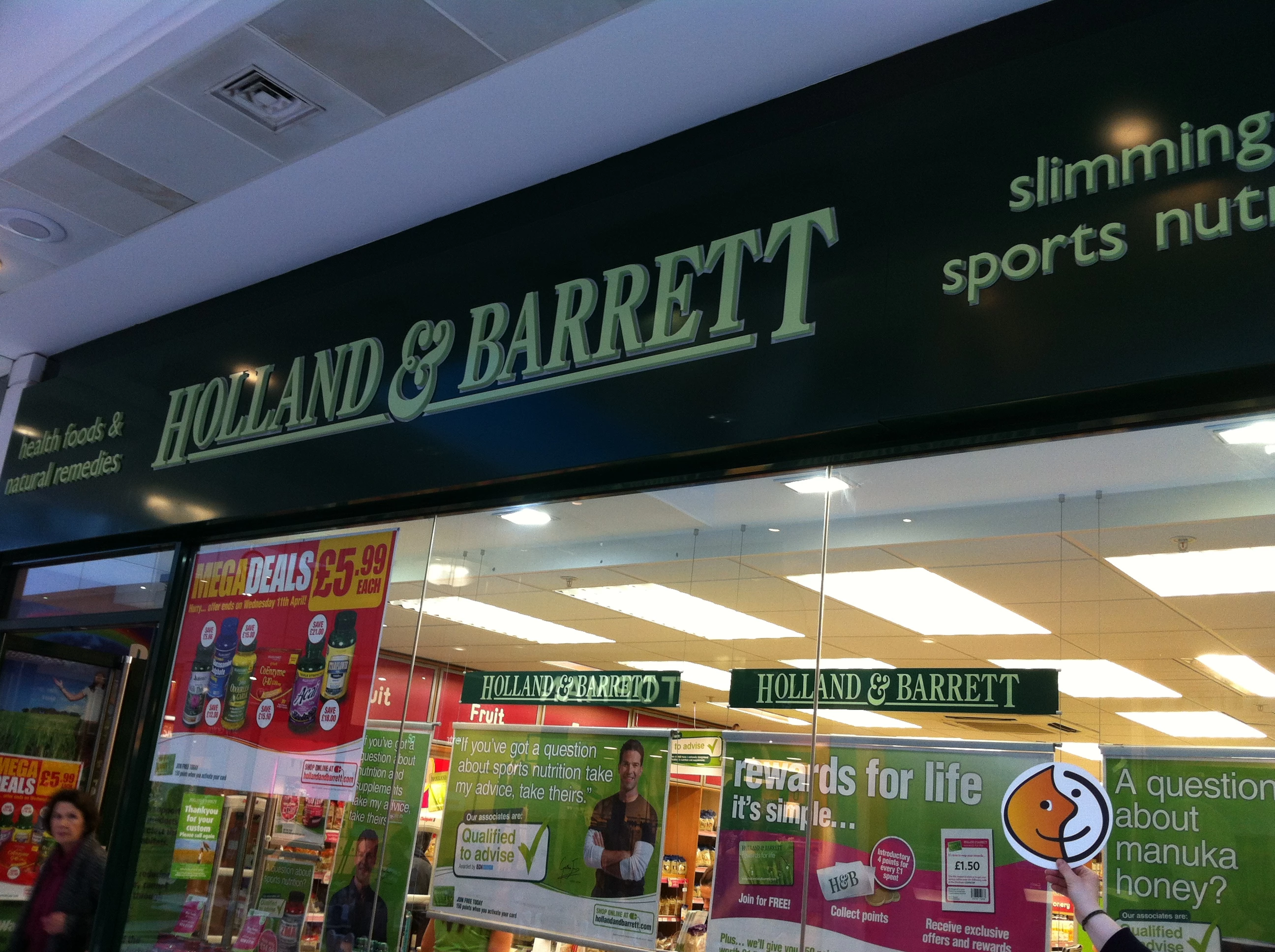 Holland & Barrett, Swipped.