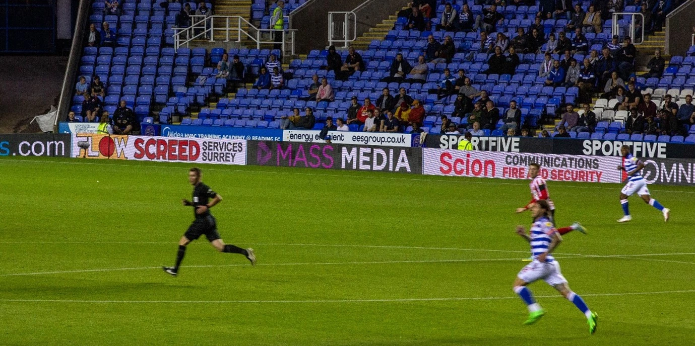 Scion Communications Branding at Reading FC's Select Car Leasing Stadium