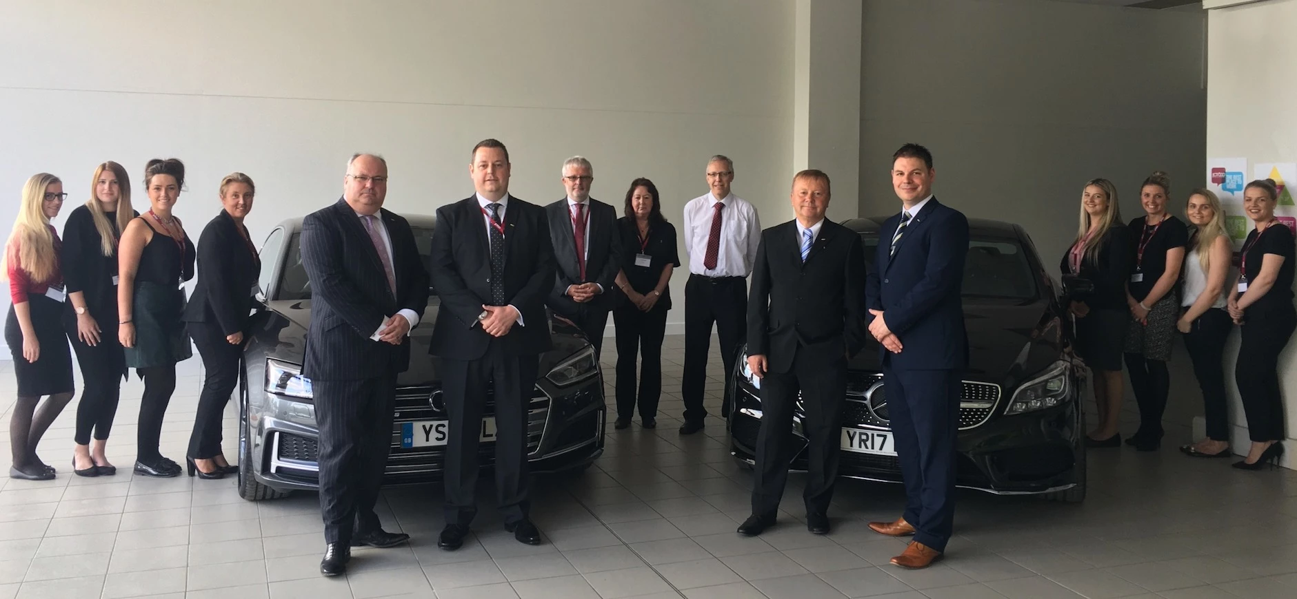 The management and administration team at JCT600’s Pre Delivery Inspection (PDI) Centre.