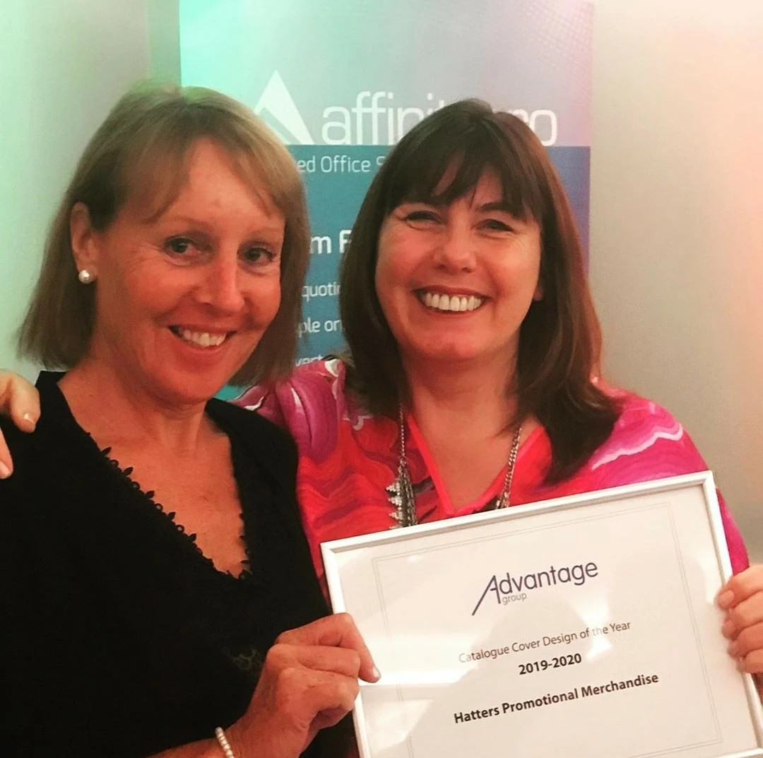 Managing Director Jo Shippen (Right) and Account Manager Debbie Simpson (left) from Hatters receiving the award 