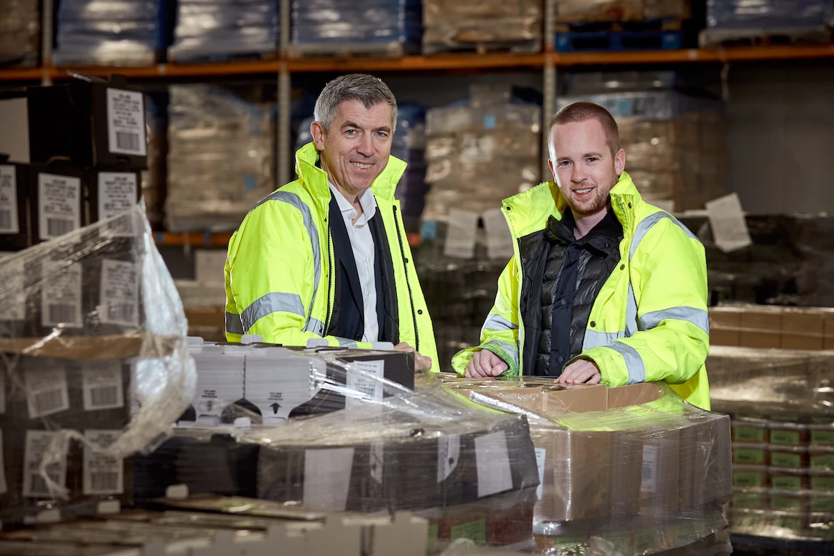  James Kempley (right) of Troy Foods with David Wright who arranged the investment from NPIF – Mercia Debt Finance 