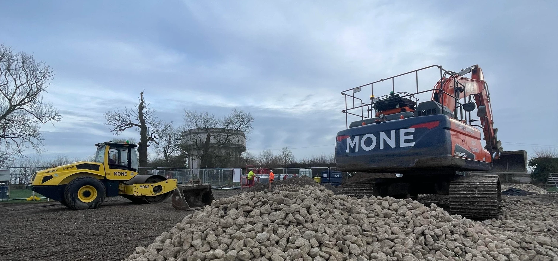 Work began on the new reservoir in January