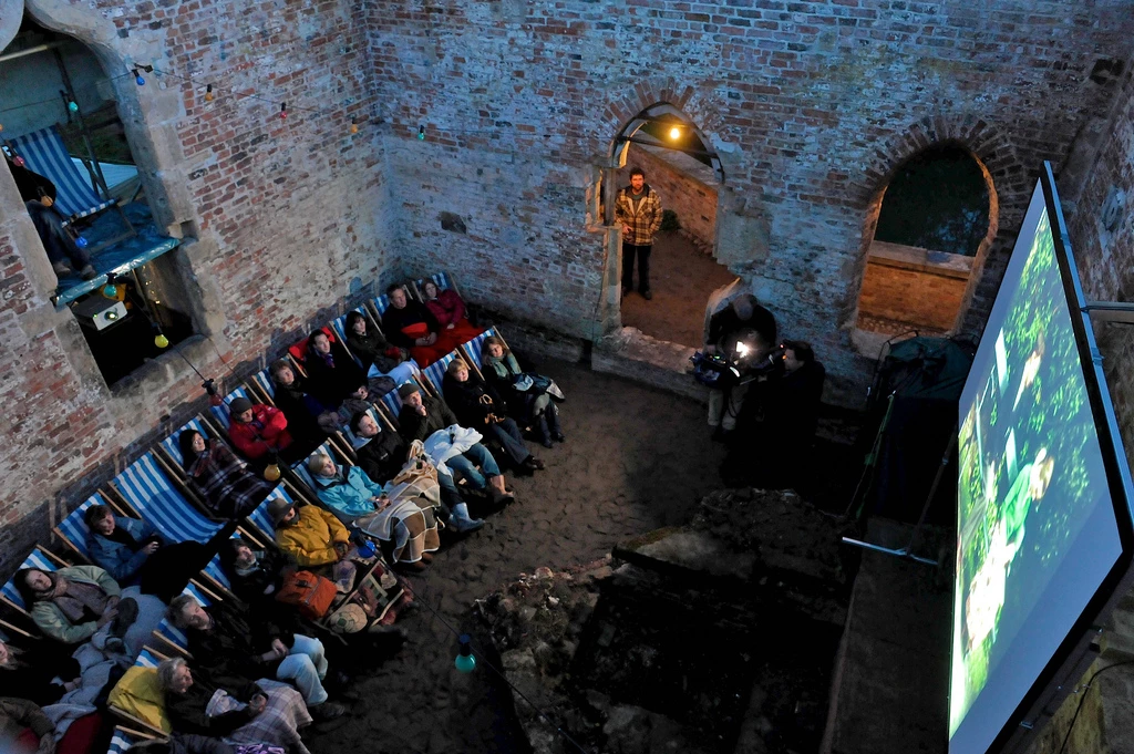 The UK's first ever film screen run entirely form hydro power at Howsham Mill