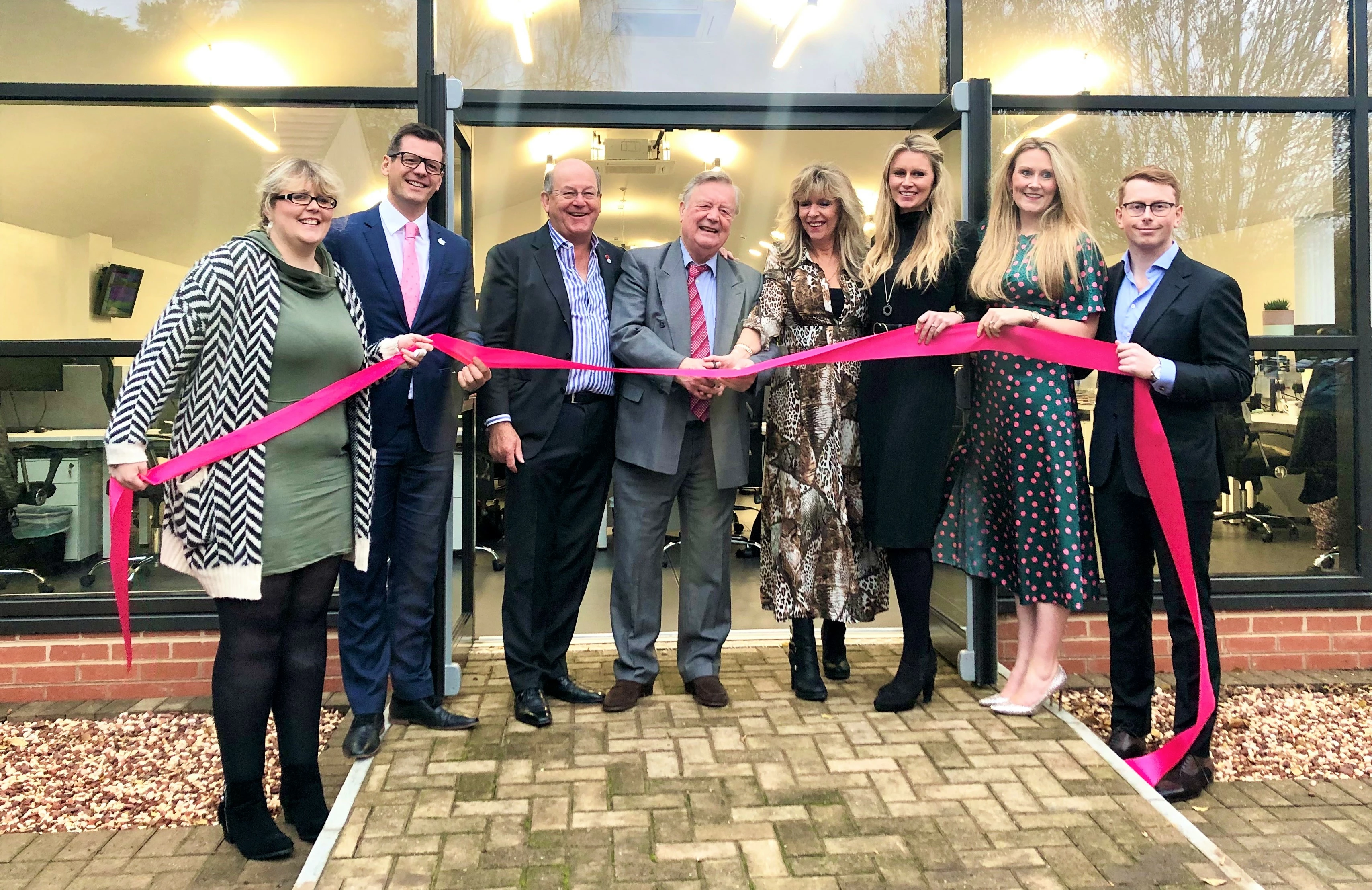 Pictured: Louisa Hayes, Matthew Hayes, John Hayes, Ken Clarke, Donna Hayes, Roxanna Hayes, Sophia Hayes and Jack Hayes. 