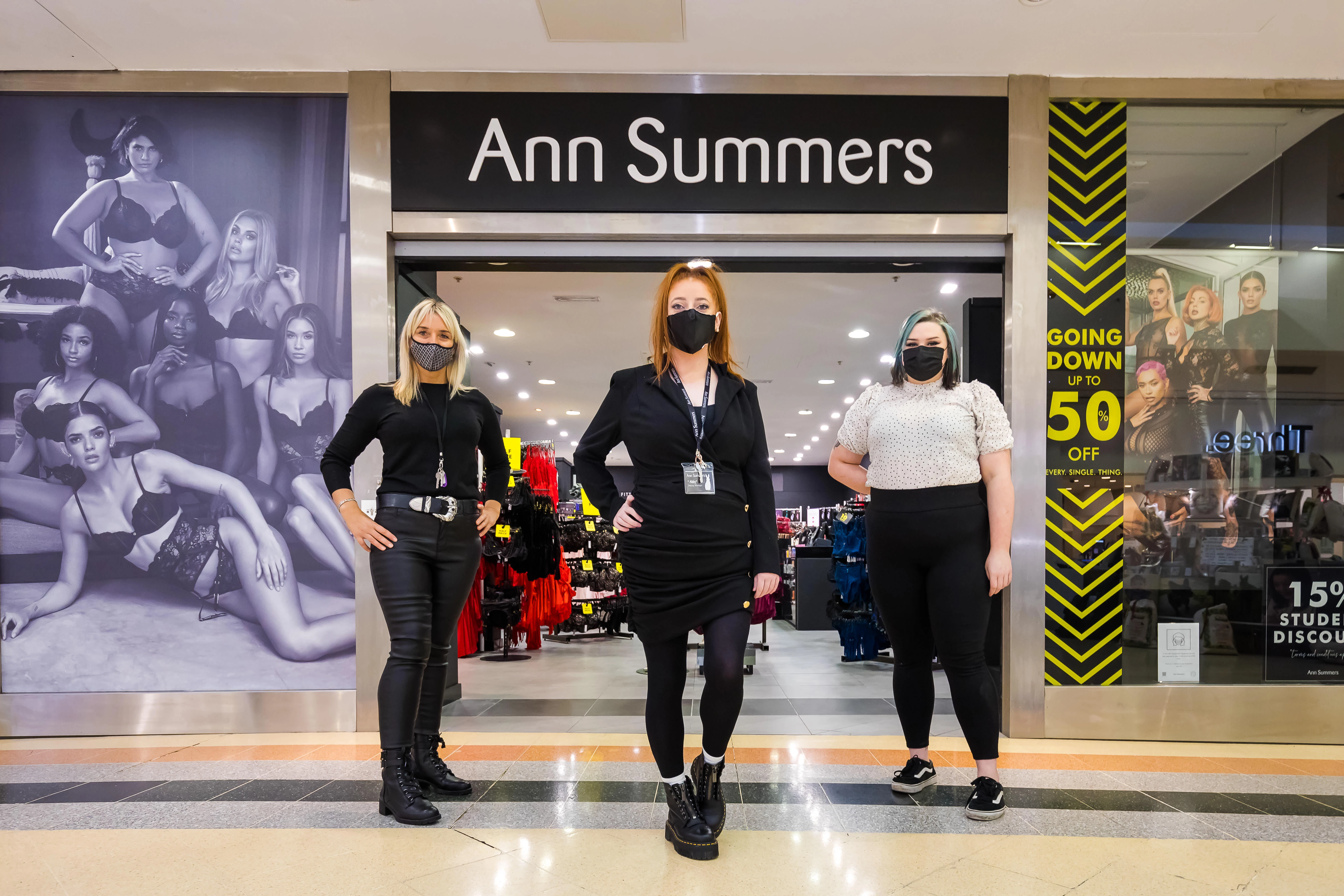 Staff outside new Sunderland Ann Summers venue.