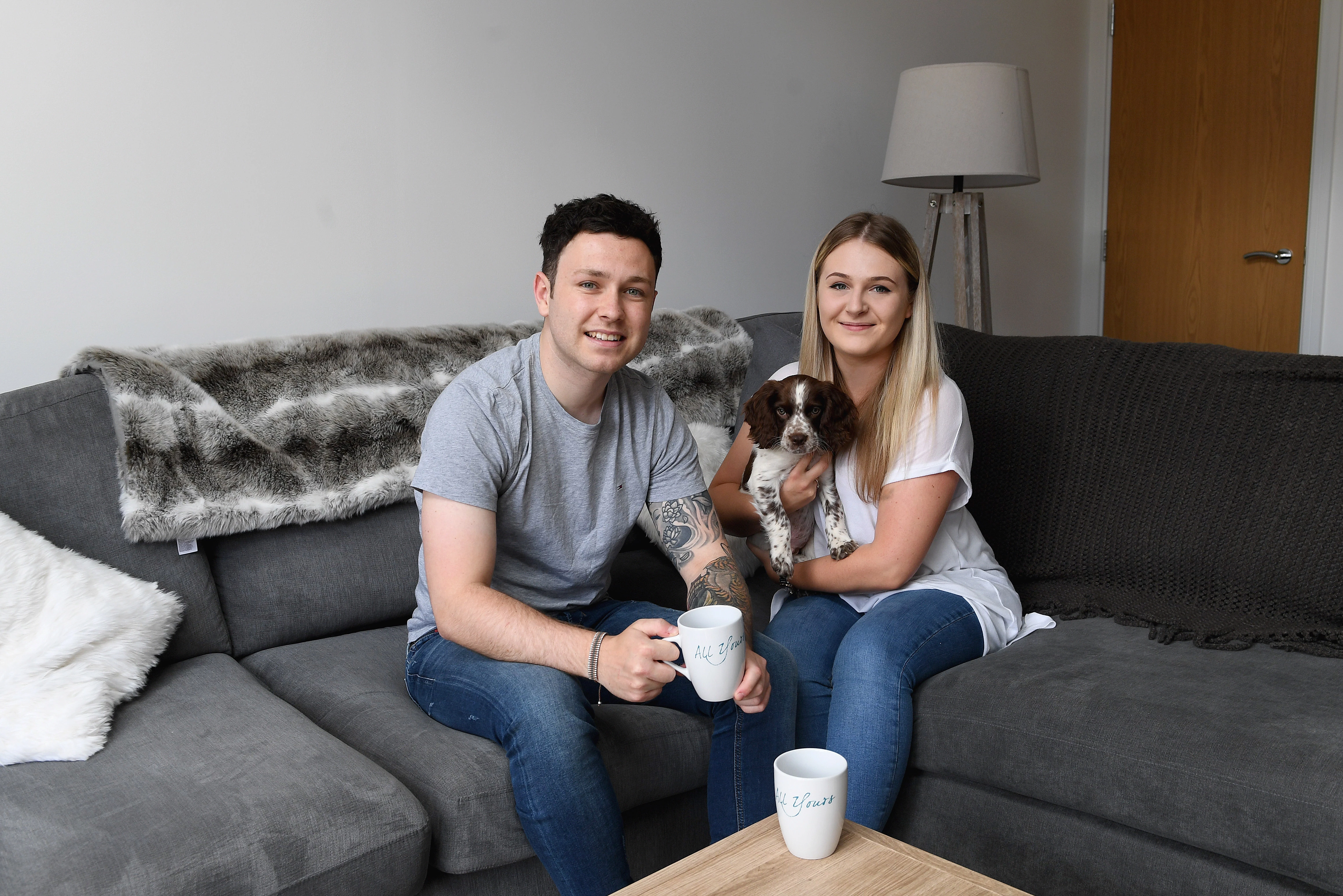 Aimee, Ryan and their puppy Dexter