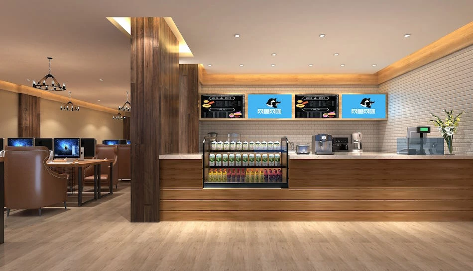 A CGI of the cafe's interiors