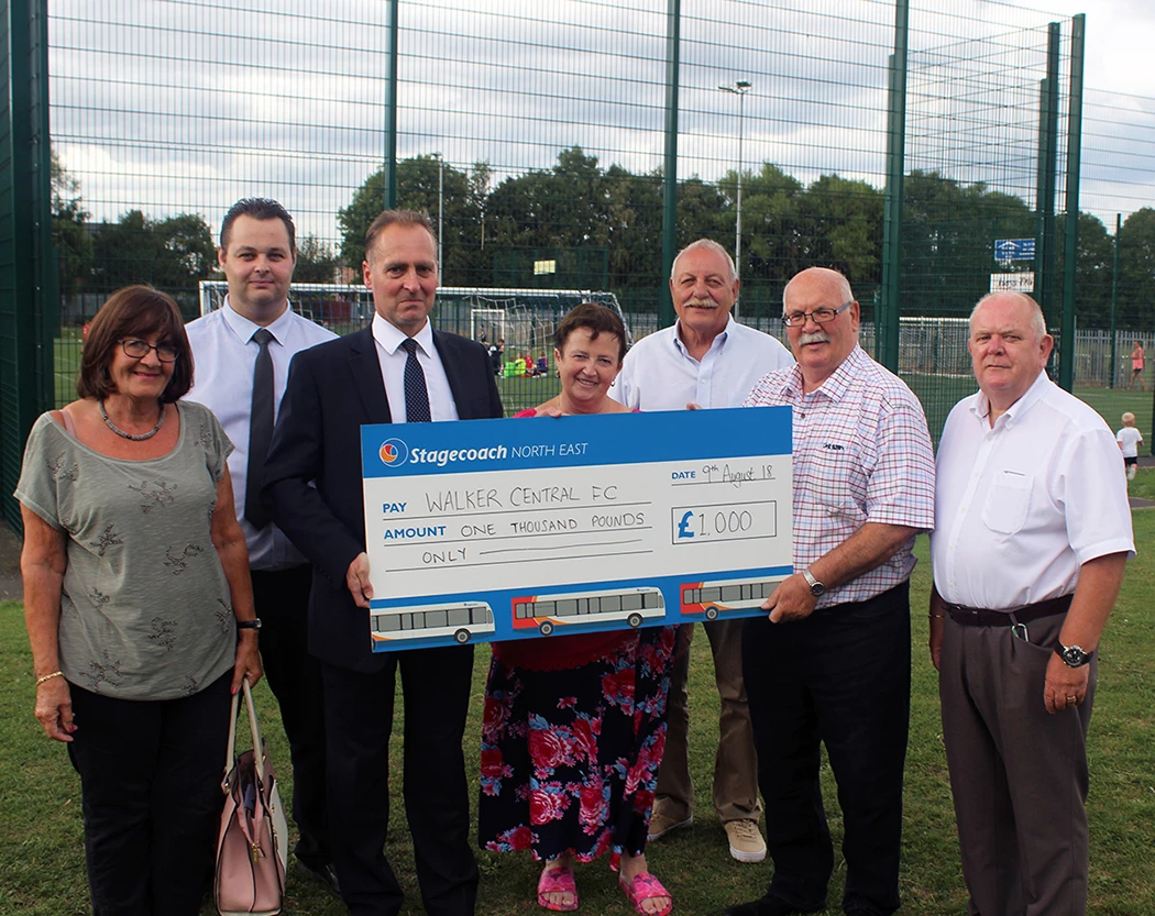 Stagecoach North East sponsors Walker Central FC