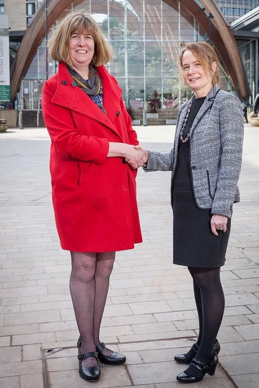 Taylor&Emmet's Lucy Rodgers (right) with past chair of South Yorkshire Resolution, Vanessa Fox. 